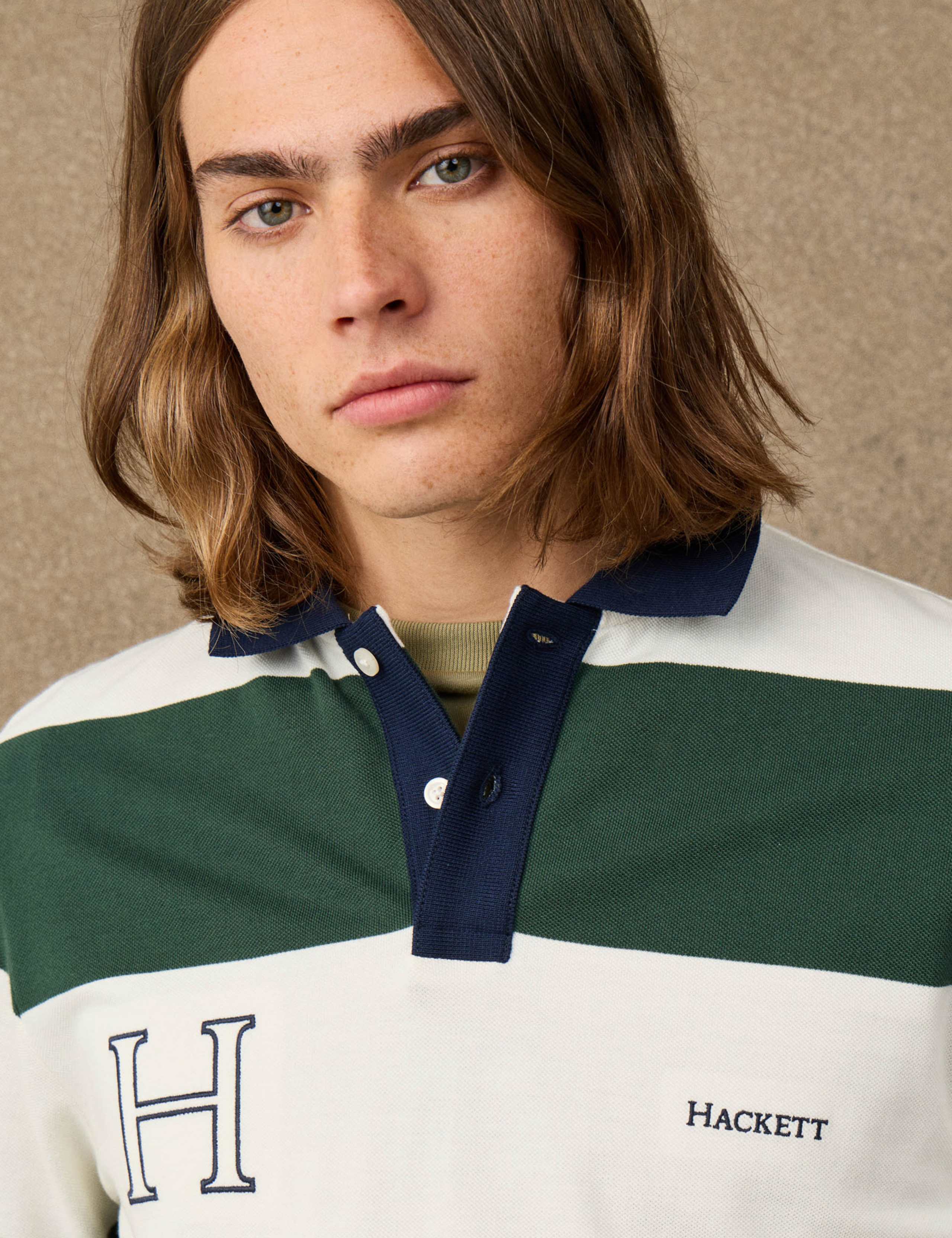 Pure Cotton Striped Polo Shirt 4 of 5