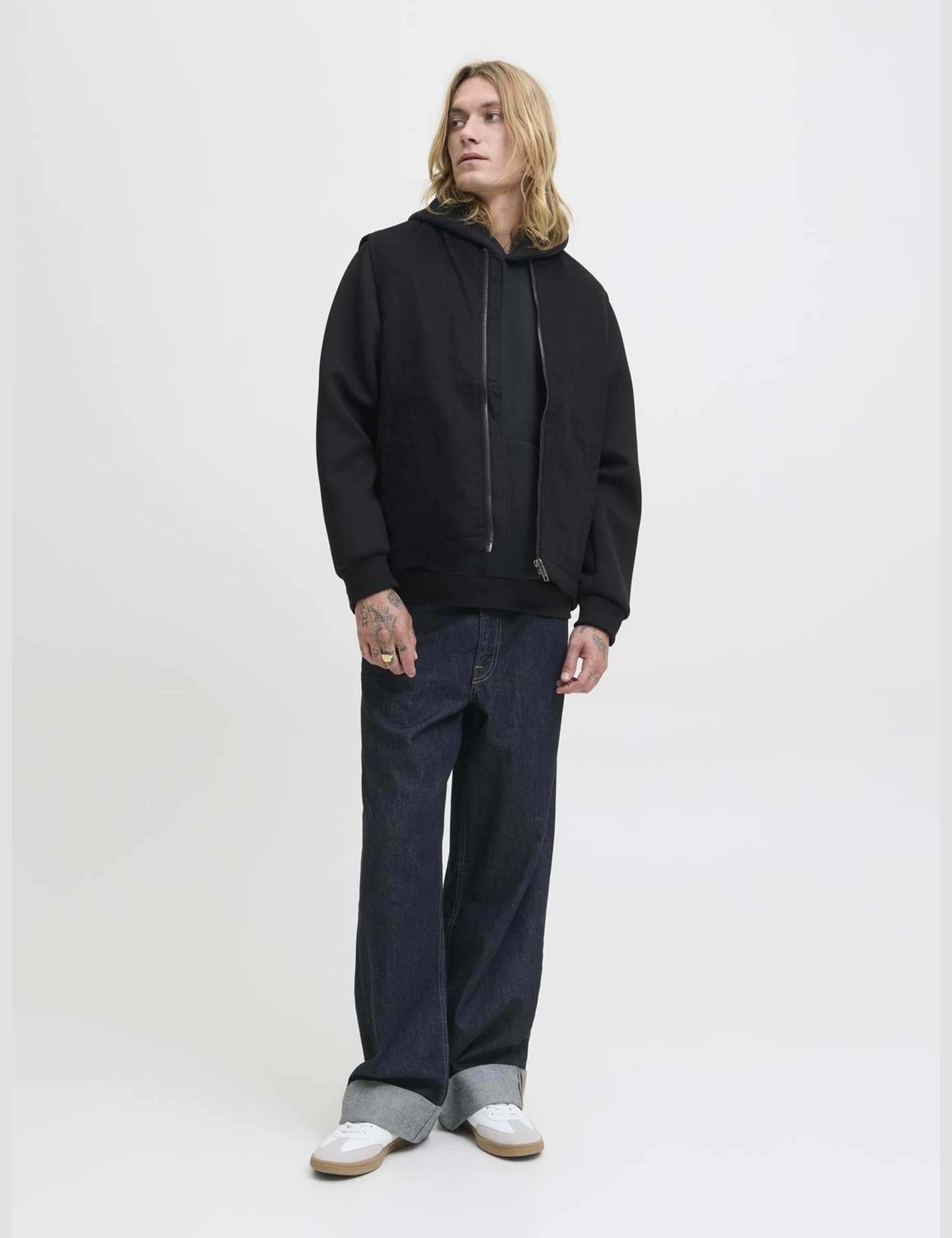 Pure Cotton Zip Up Hooded Gilet | JACK & JONES | M&S