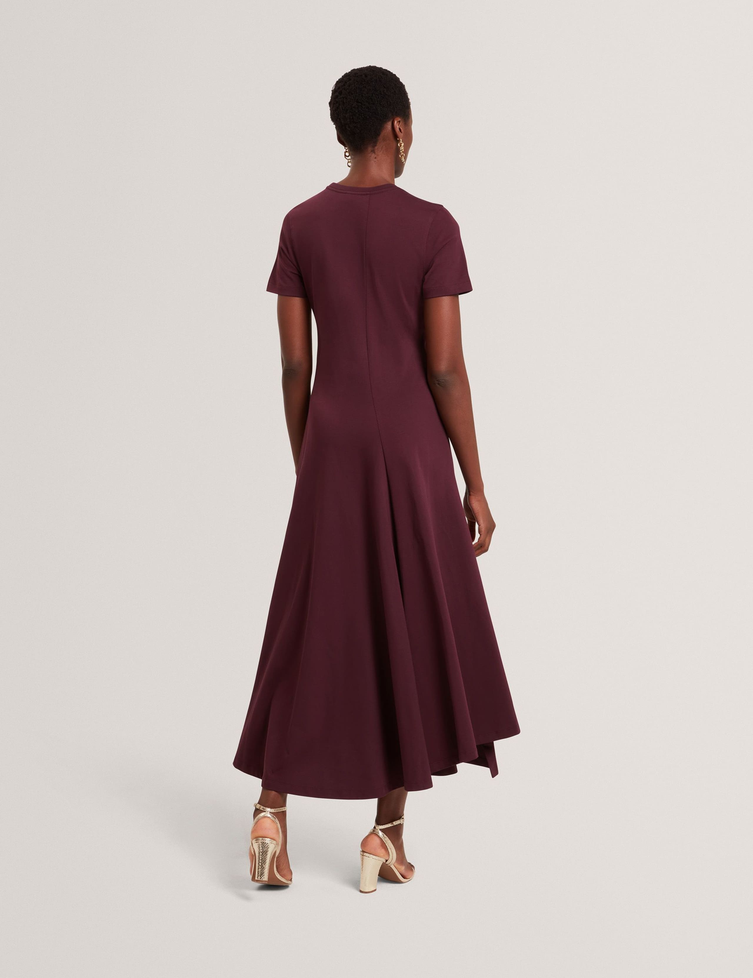 Pure Cotton Jersey Midi Skater Dress 4 of 6