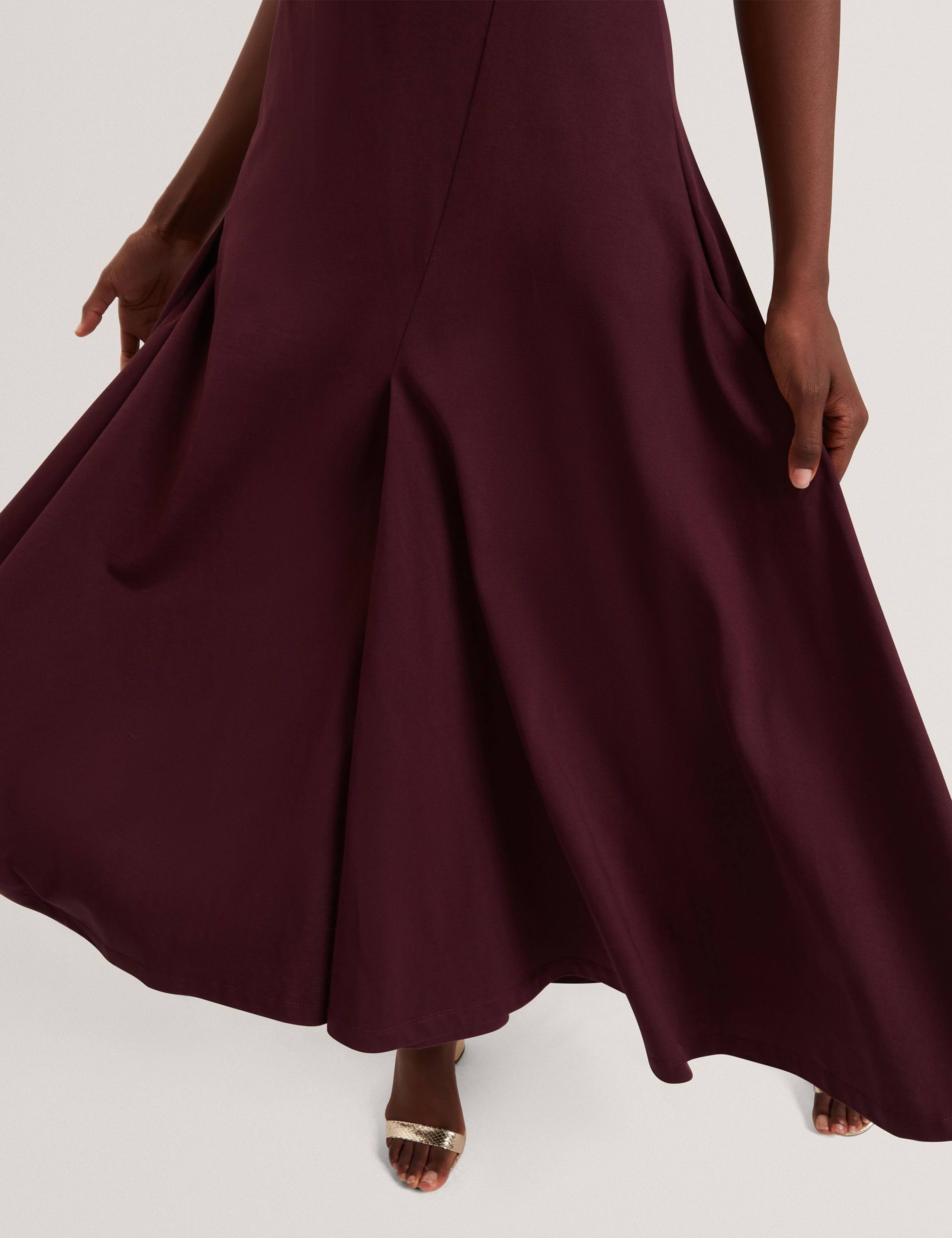 Pure Cotton Jersey Midi Skater Dress 5 of 6