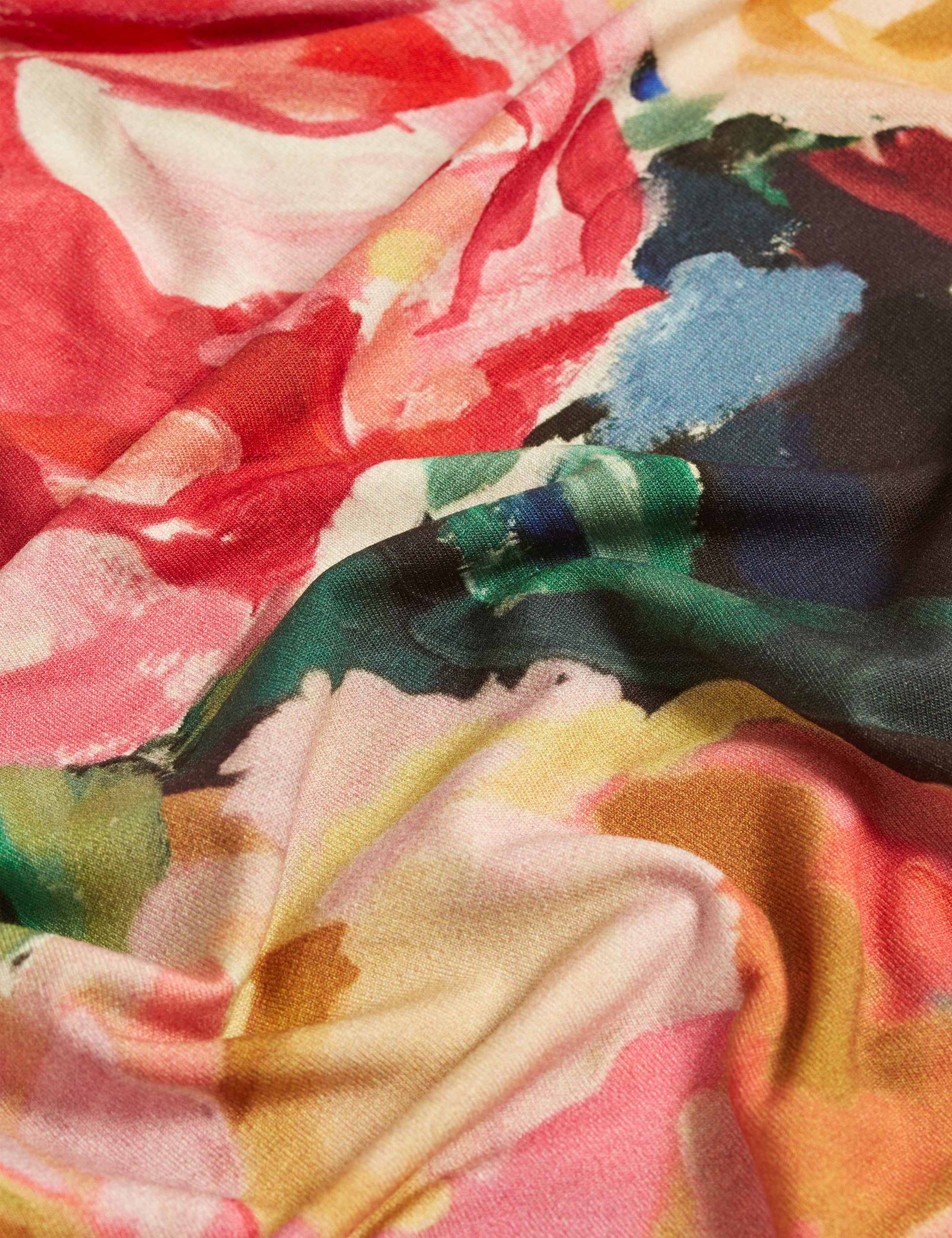 Floral Crew Neck Fitted Top 5 of 6