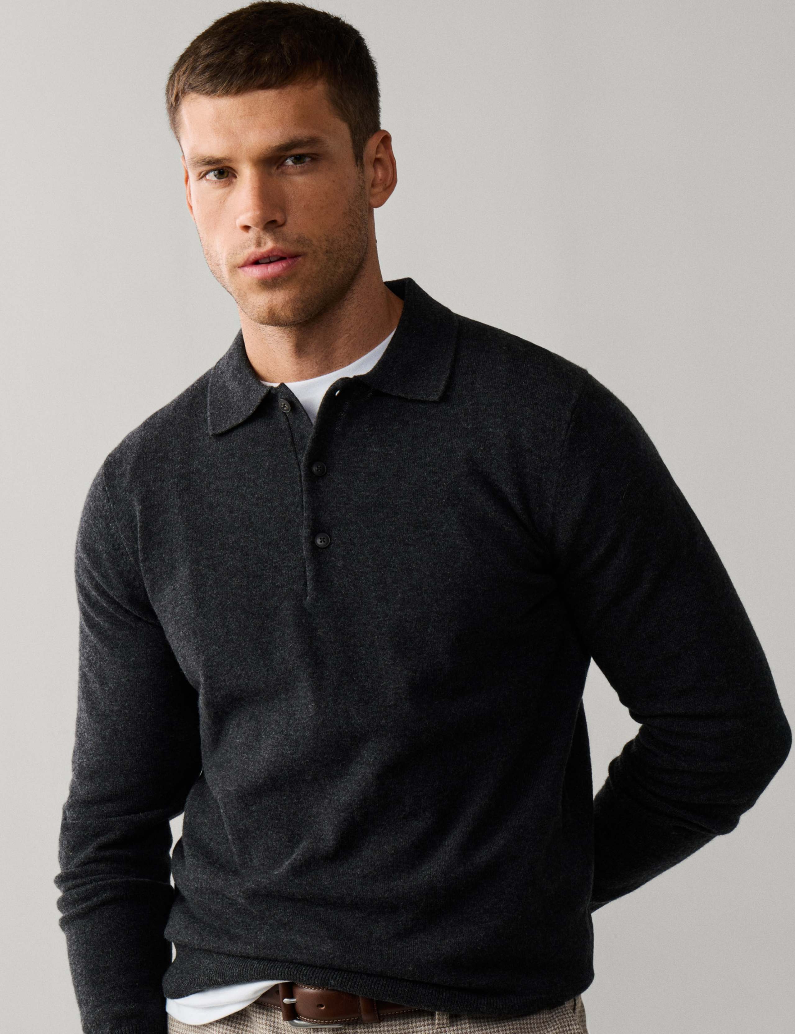 Pure Lambswool Polo Shirt 3 of 5