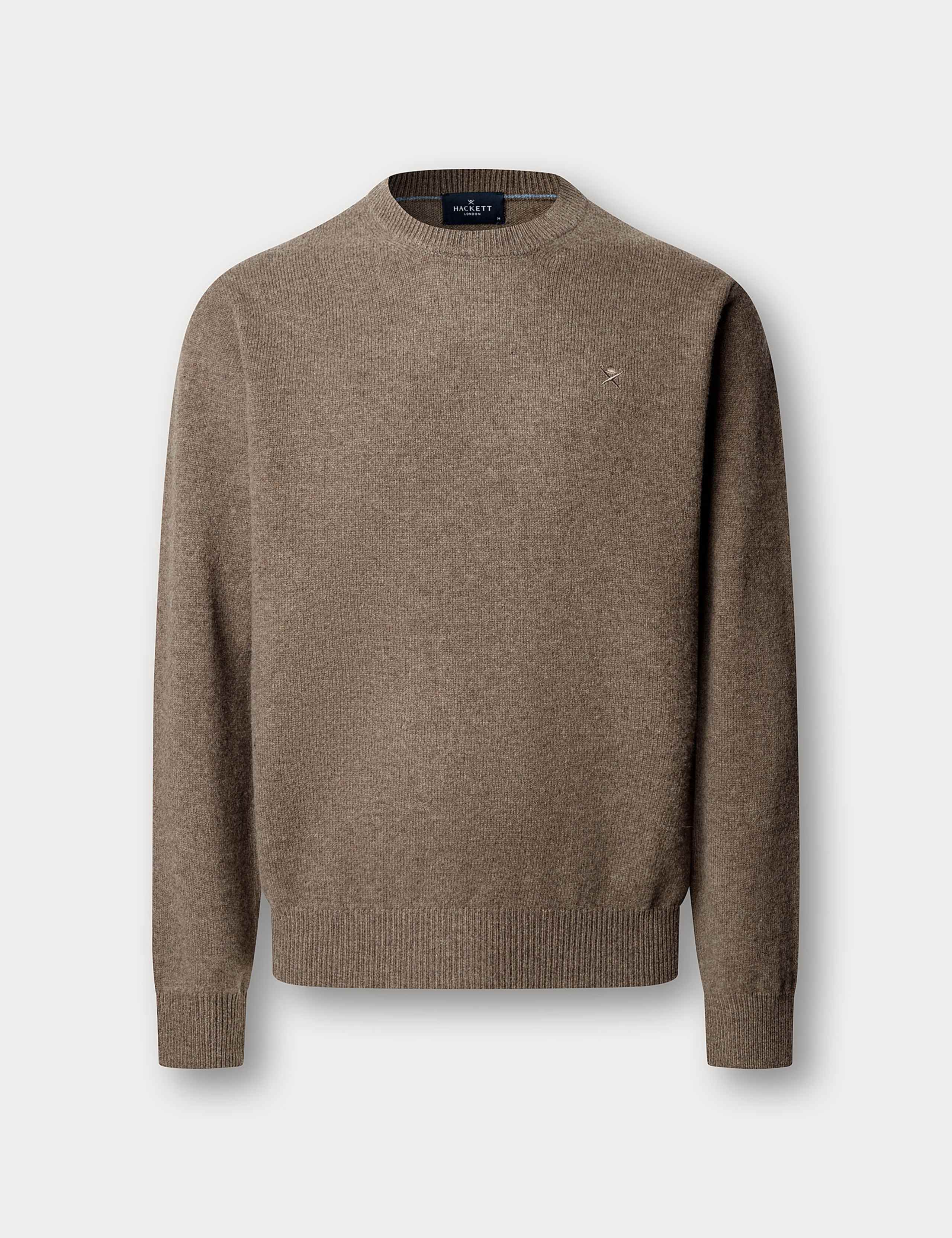 Pure Lambswool Crew Neck Jumper 1 of 3