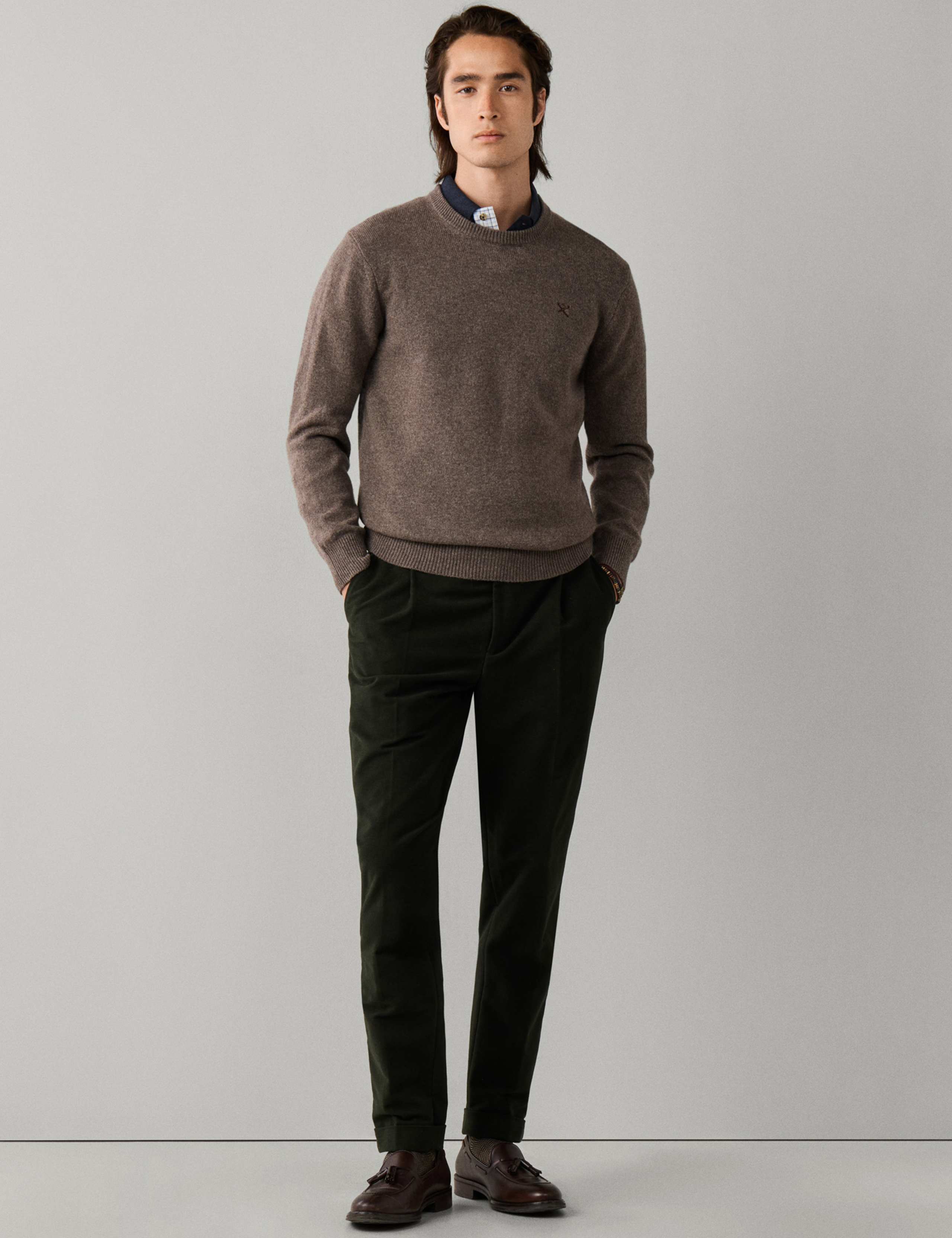 Pure Lambswool Crew Neck Jumper 4 of 6