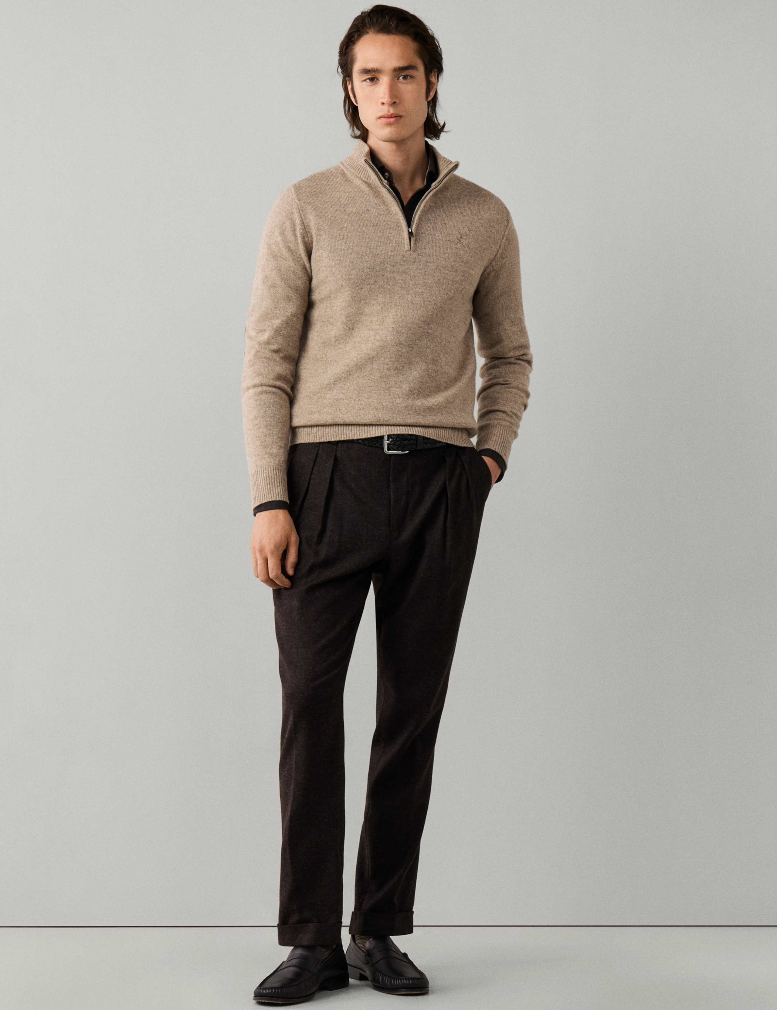 Lambswool Half Zip Jumper 2 of 8