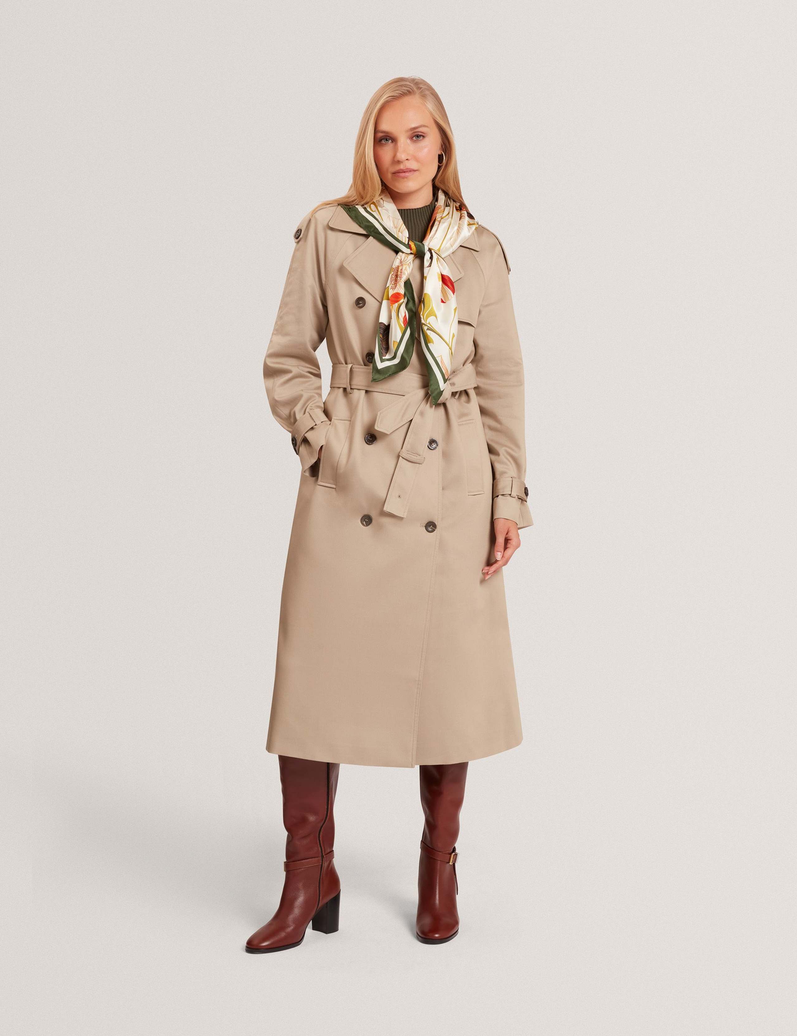 Cotton Rich Belted Trench Coat 3 of 6