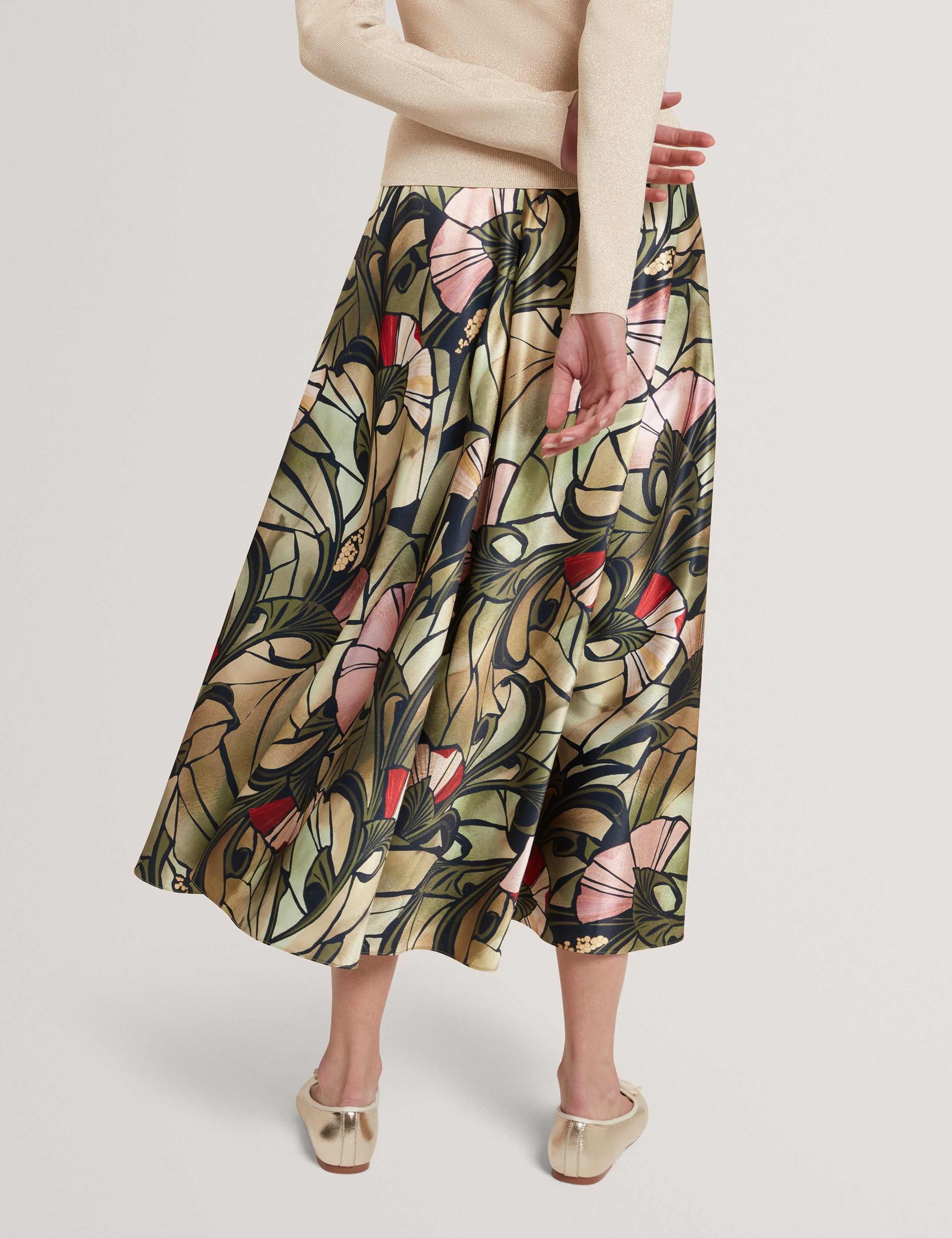 Printed Midi Skirt 3 of 7