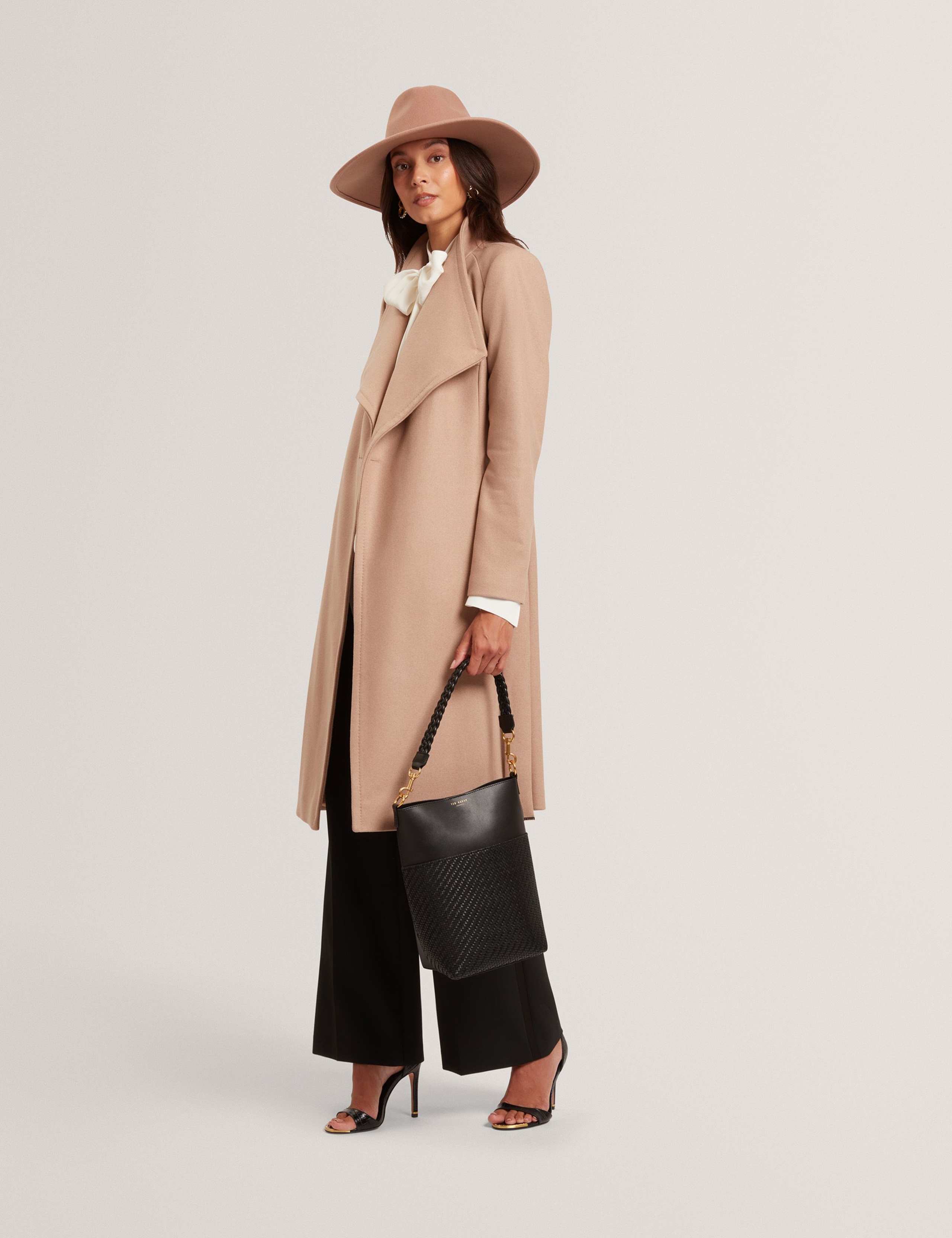 Wool Rich Belted Wrap Coat with Cashmere 5 of 7