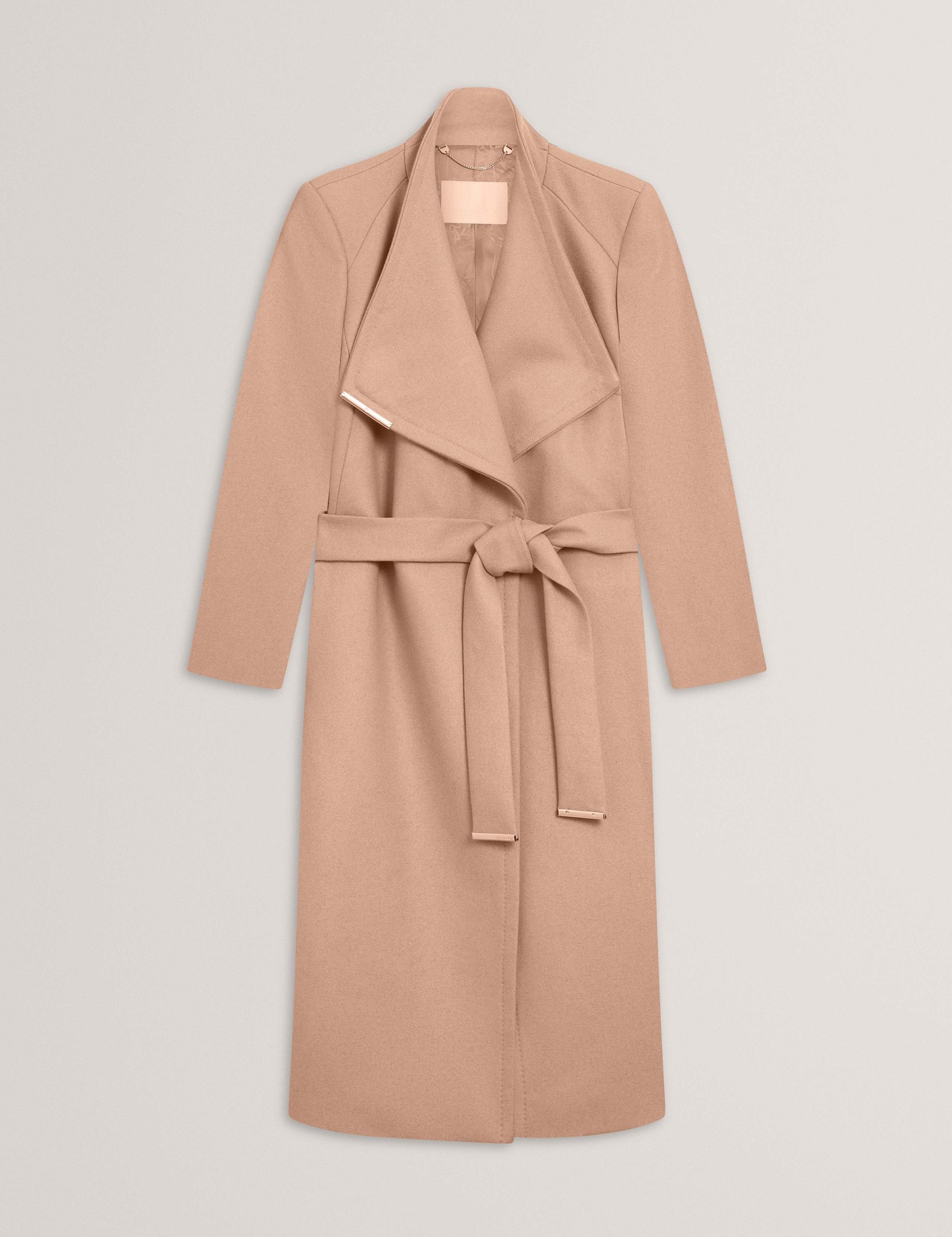 Wool Rich Belted Wrap Coat with Cashmere 2 of 7