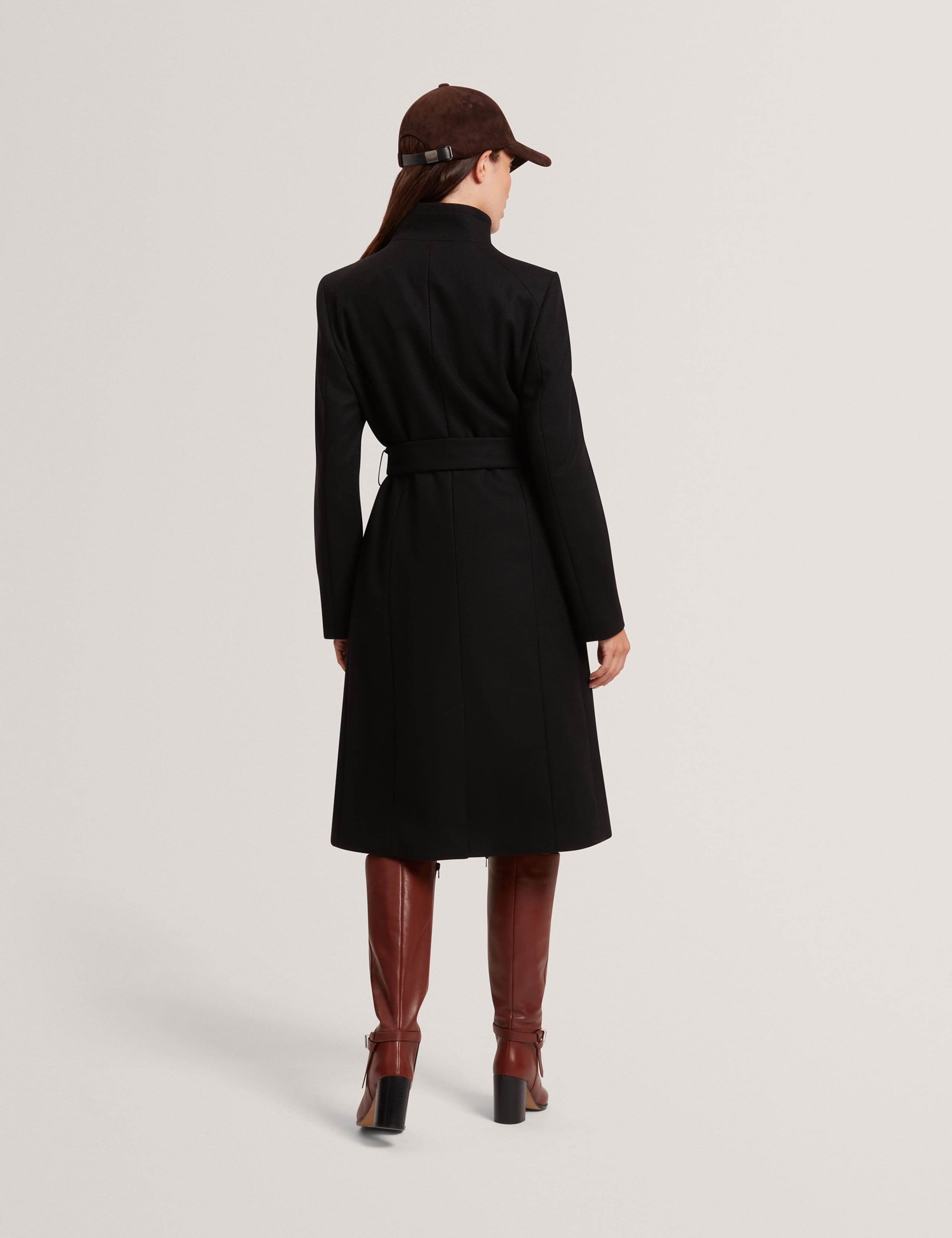 Wool Rich Belted Wrap Coat with Cashmere 4 of 8