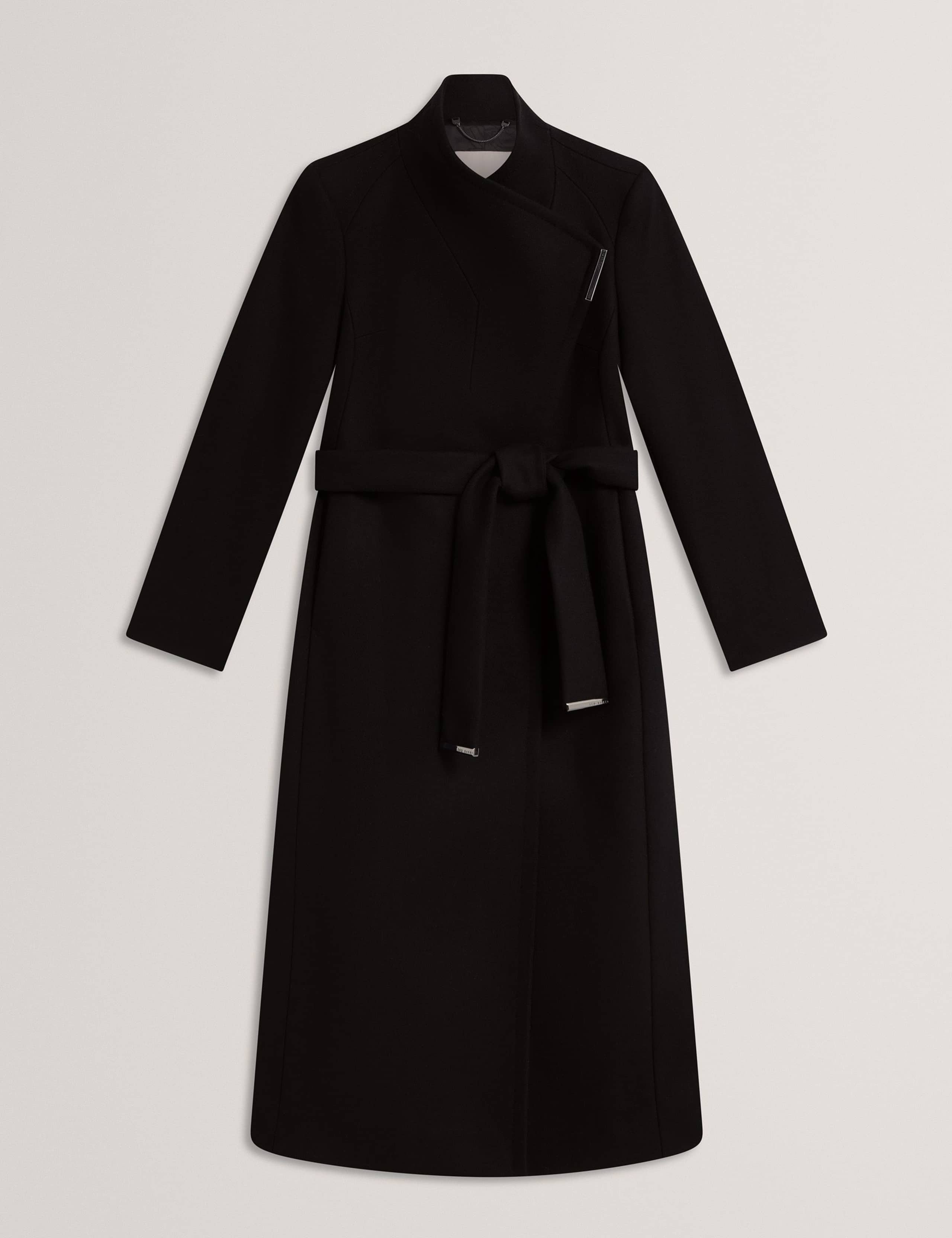 Wool Rich Belted Wrap Coat with Cashmere 2 of 8