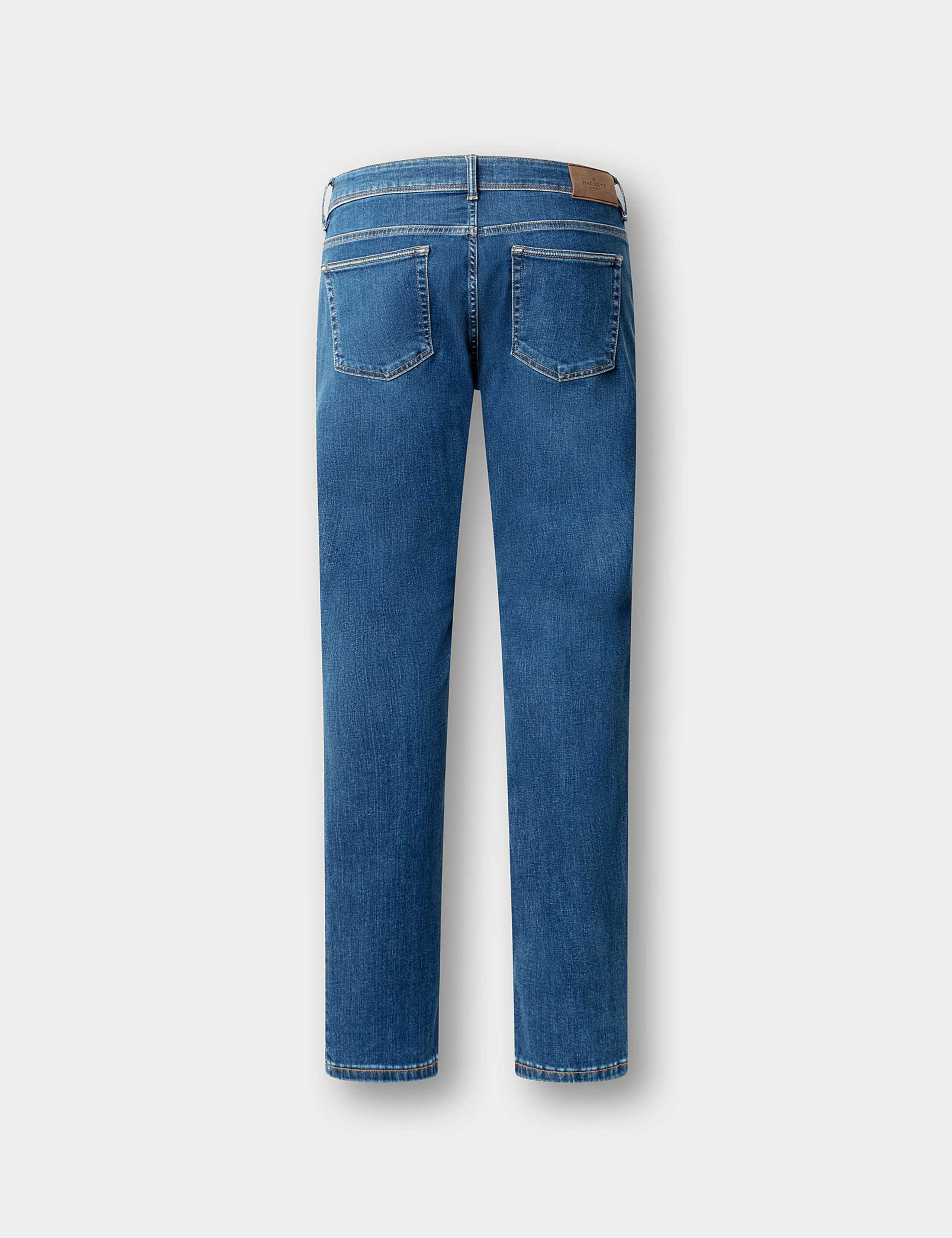 Regular Fit Vintage Wash 5 Pocket Jeans 2 of 2