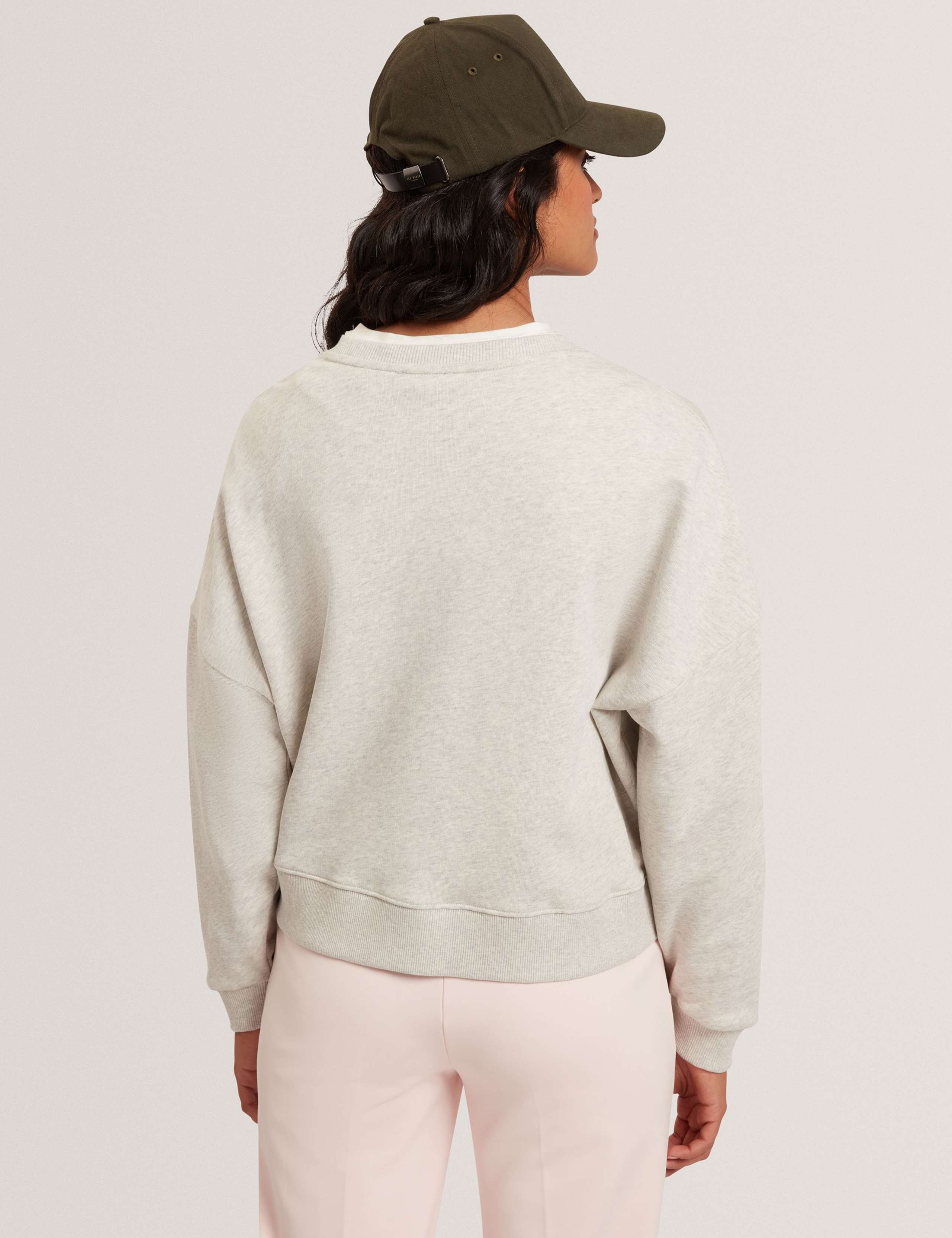 Pure Cotton Printed Embroidered Sweatshirt 2 of 4