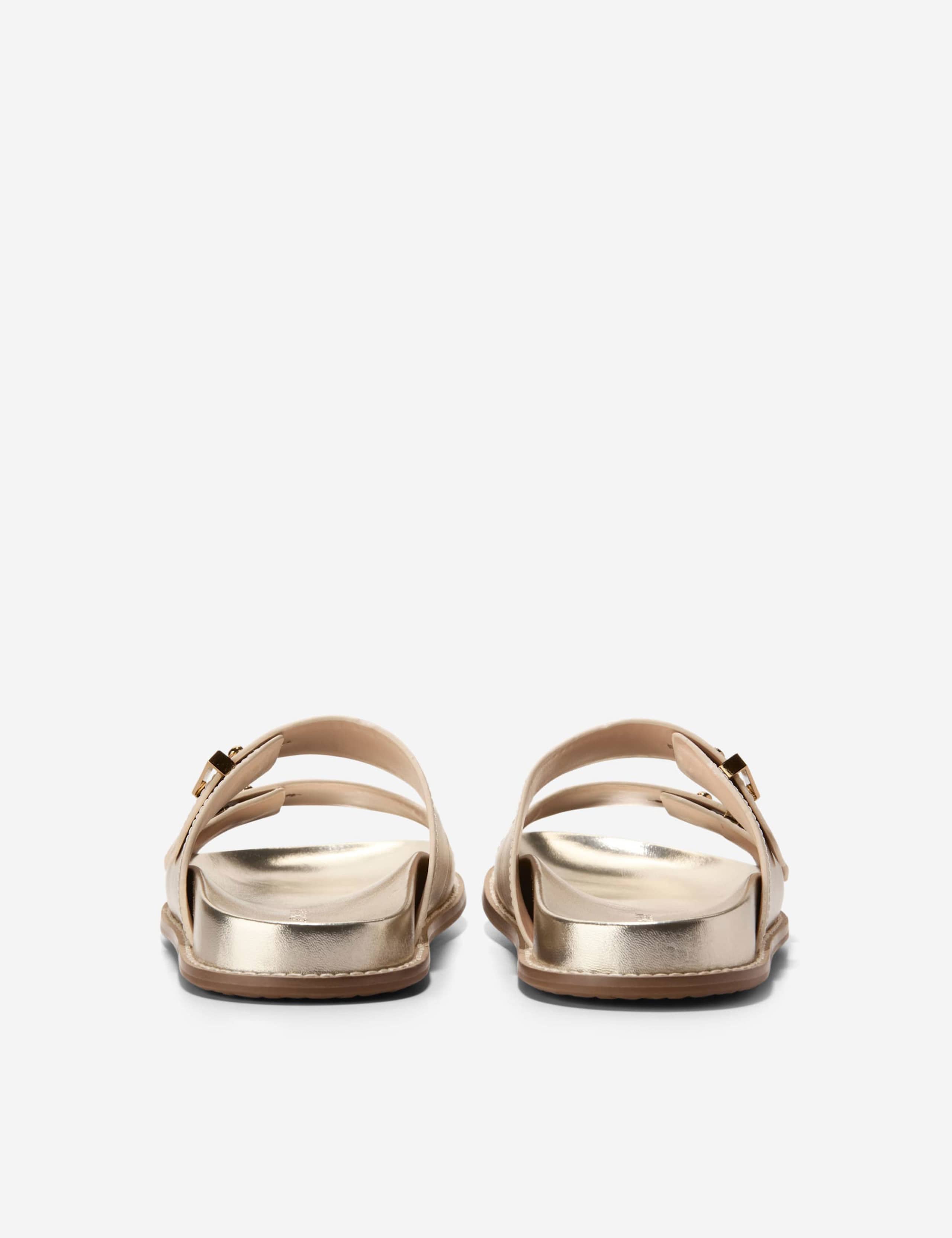 Marisol Leather Metallic Double Strap Sandals 5 of 7