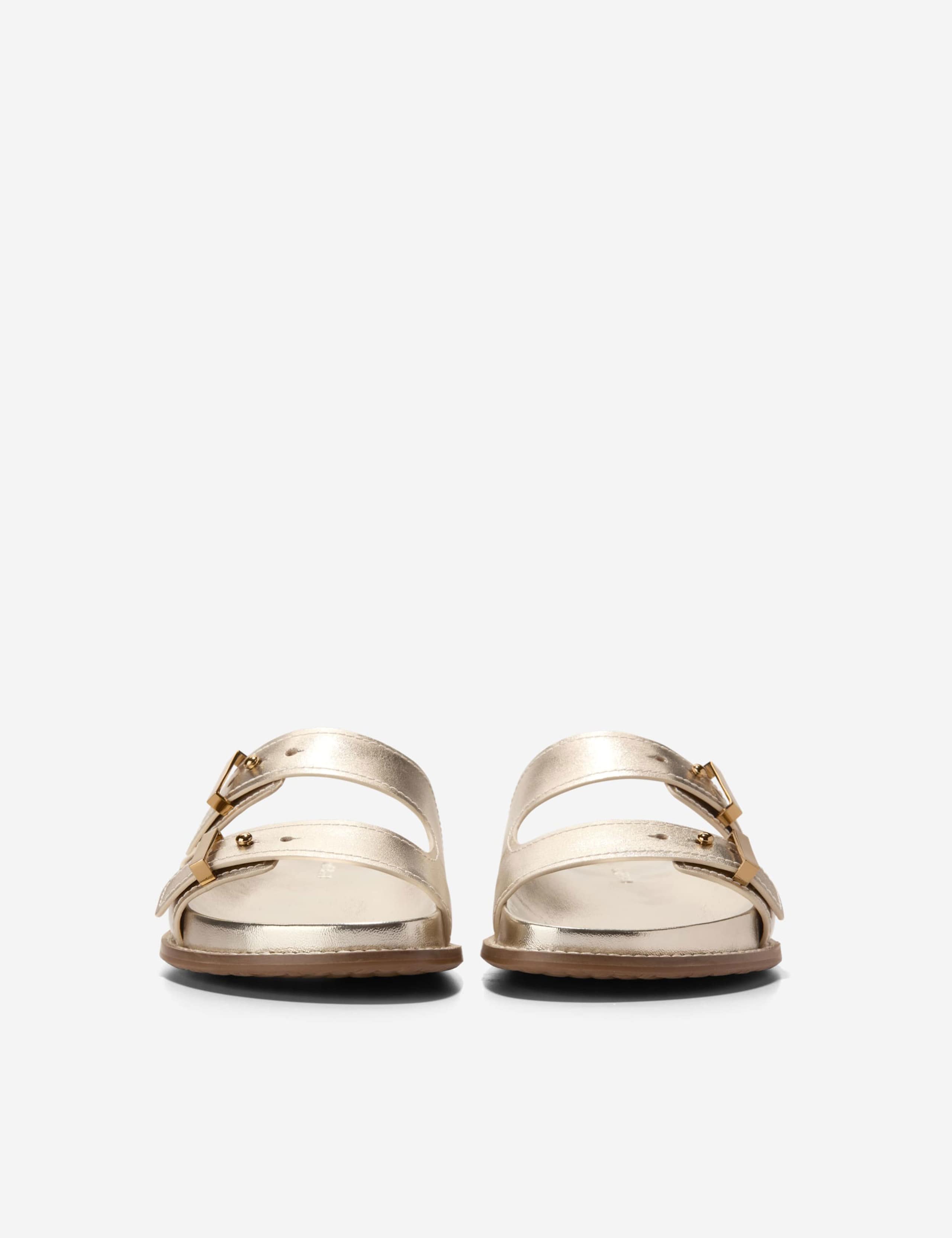 Marisol Leather Metallic Double Strap Sandals 7 of 7