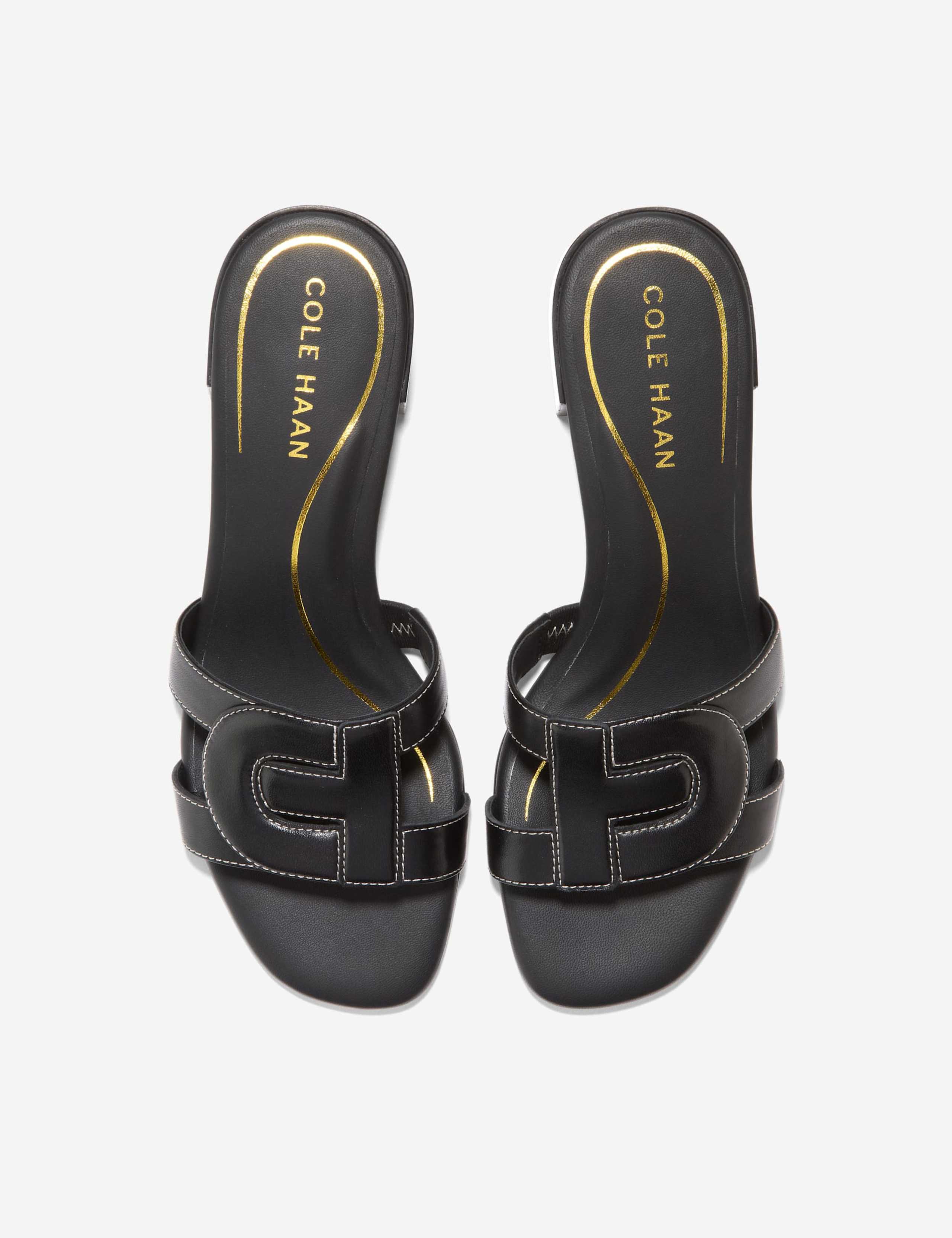 Chrisee Leather Block Heel Square Toe Mules 4 of 6