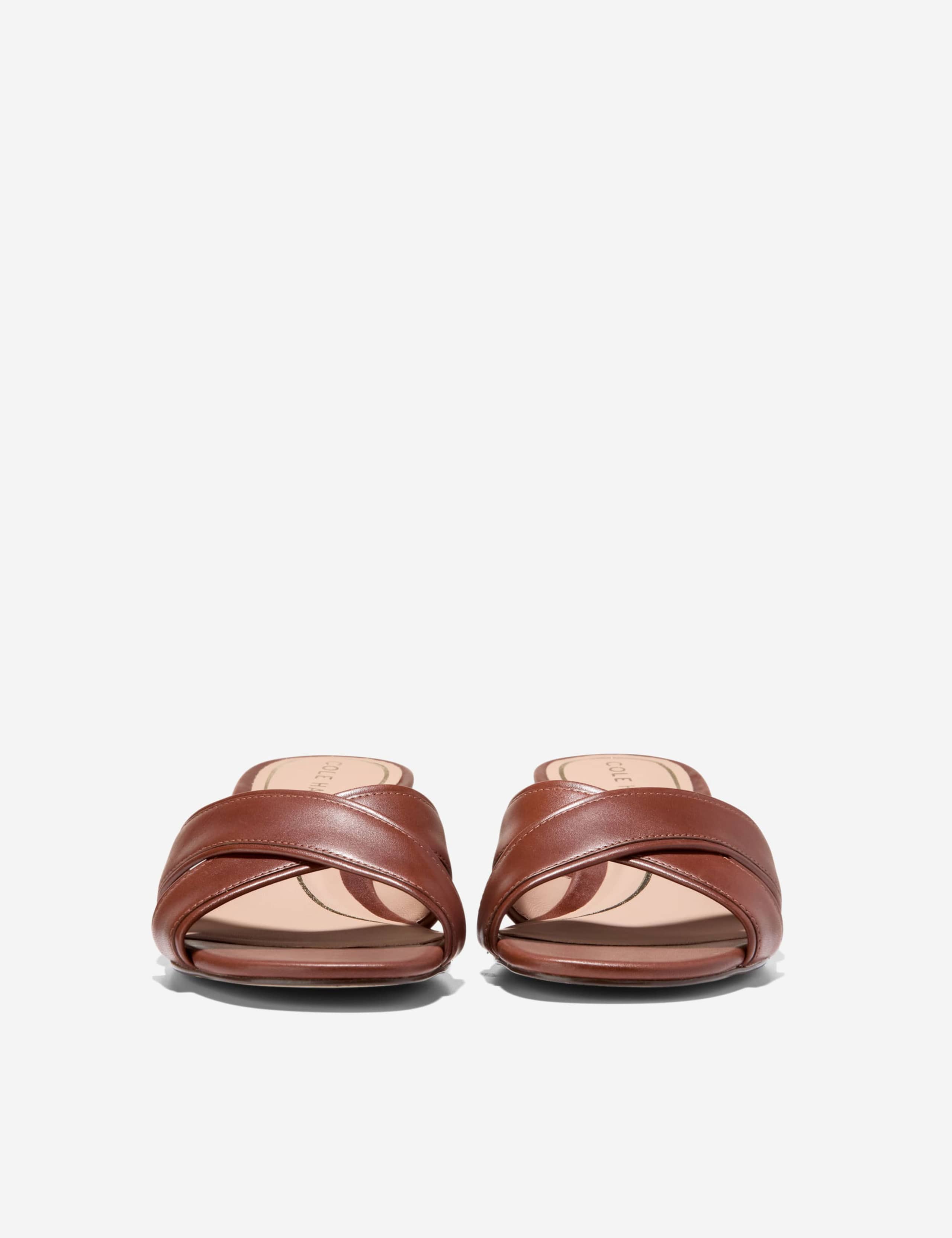Leather Block Heel Open Toe Sandals 4 of 7