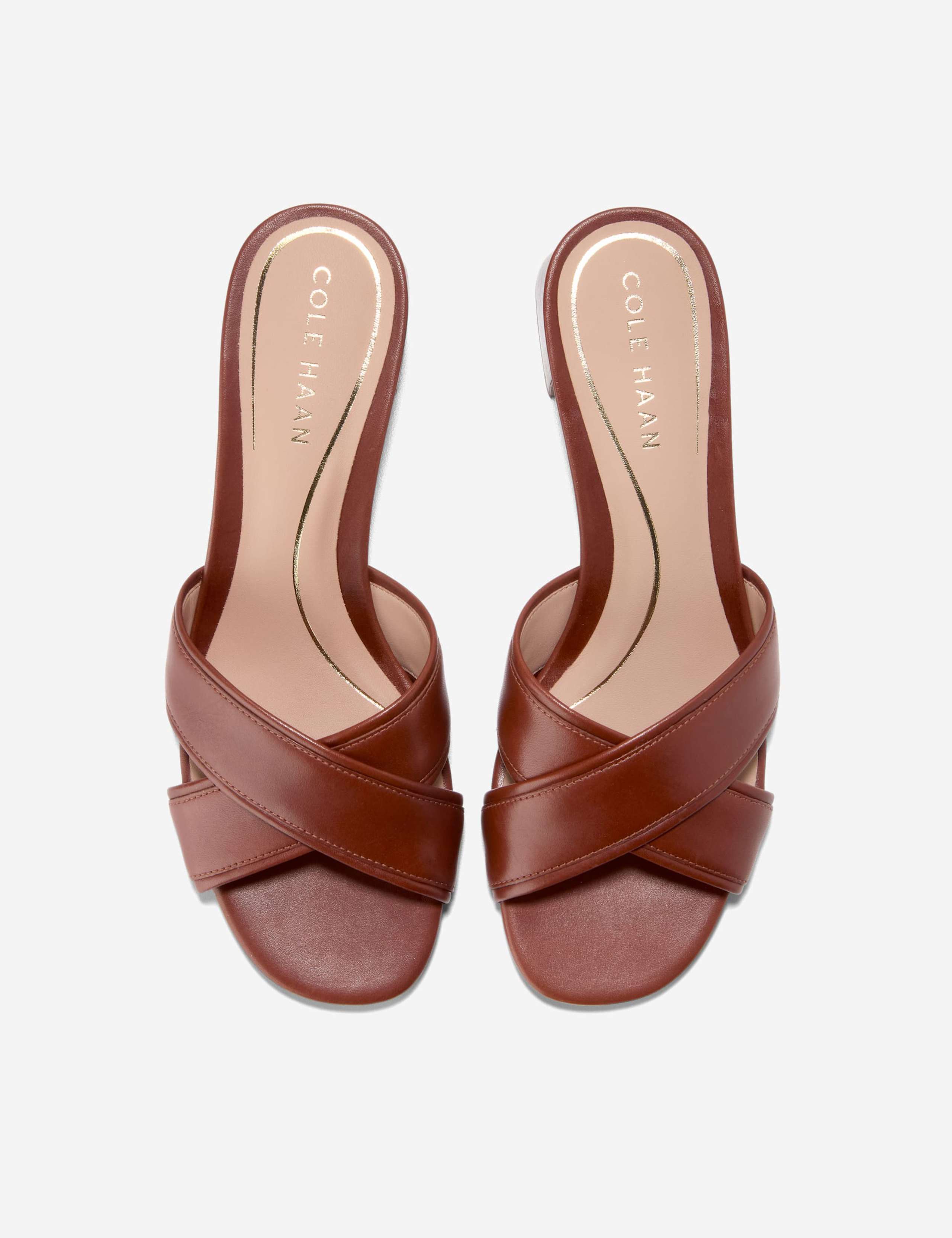 Leather Block Heel Open Toe Sandals 5 of 7
