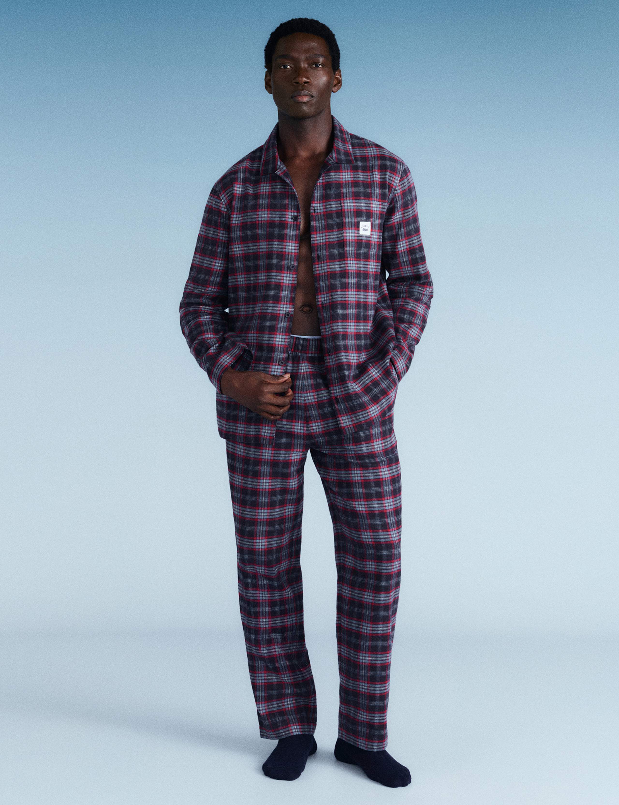 Pure Cotton Plaid Checked Pyjama Set 1 of 3