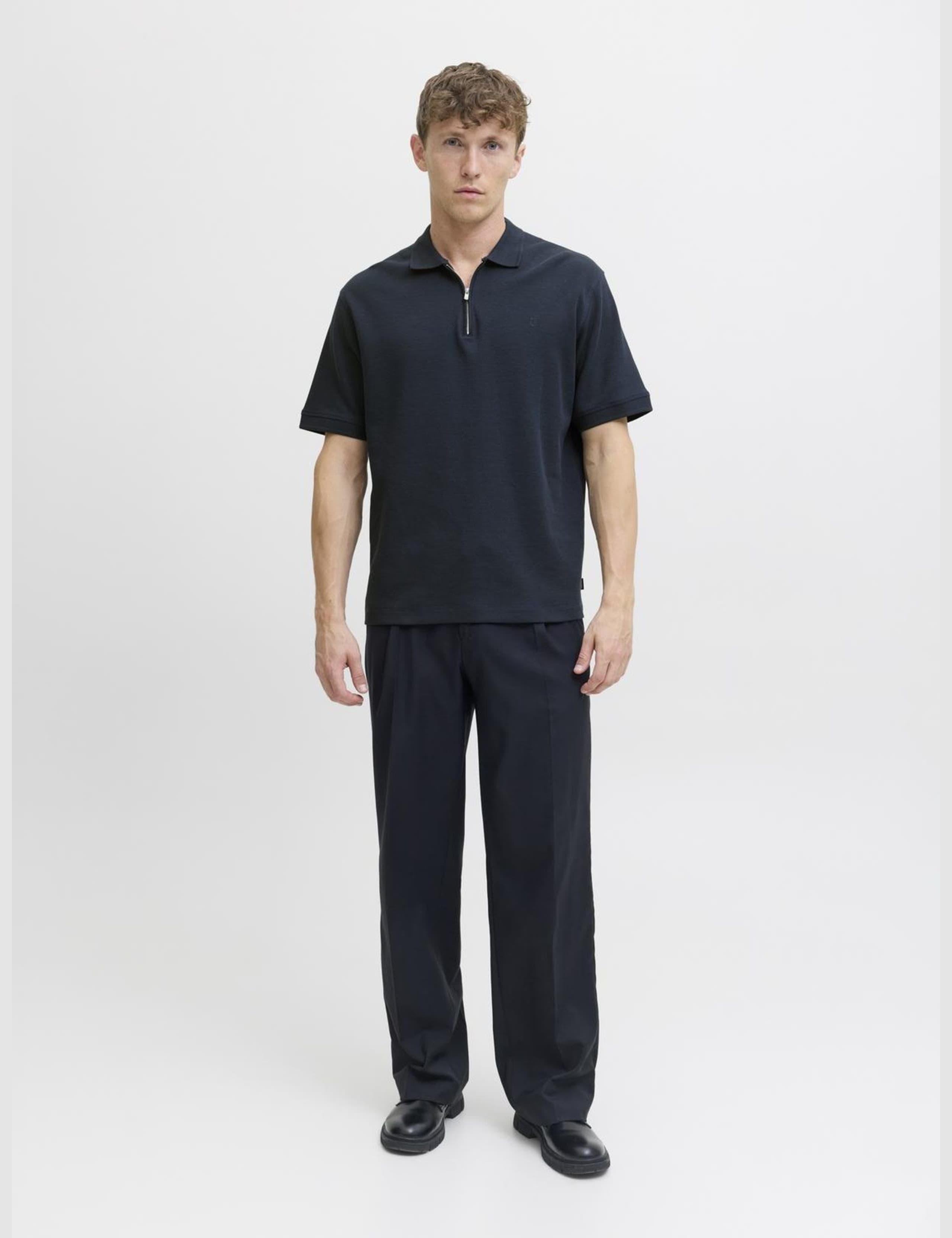 Cotton Rich Half Zip Polo Shirt 3 of 7