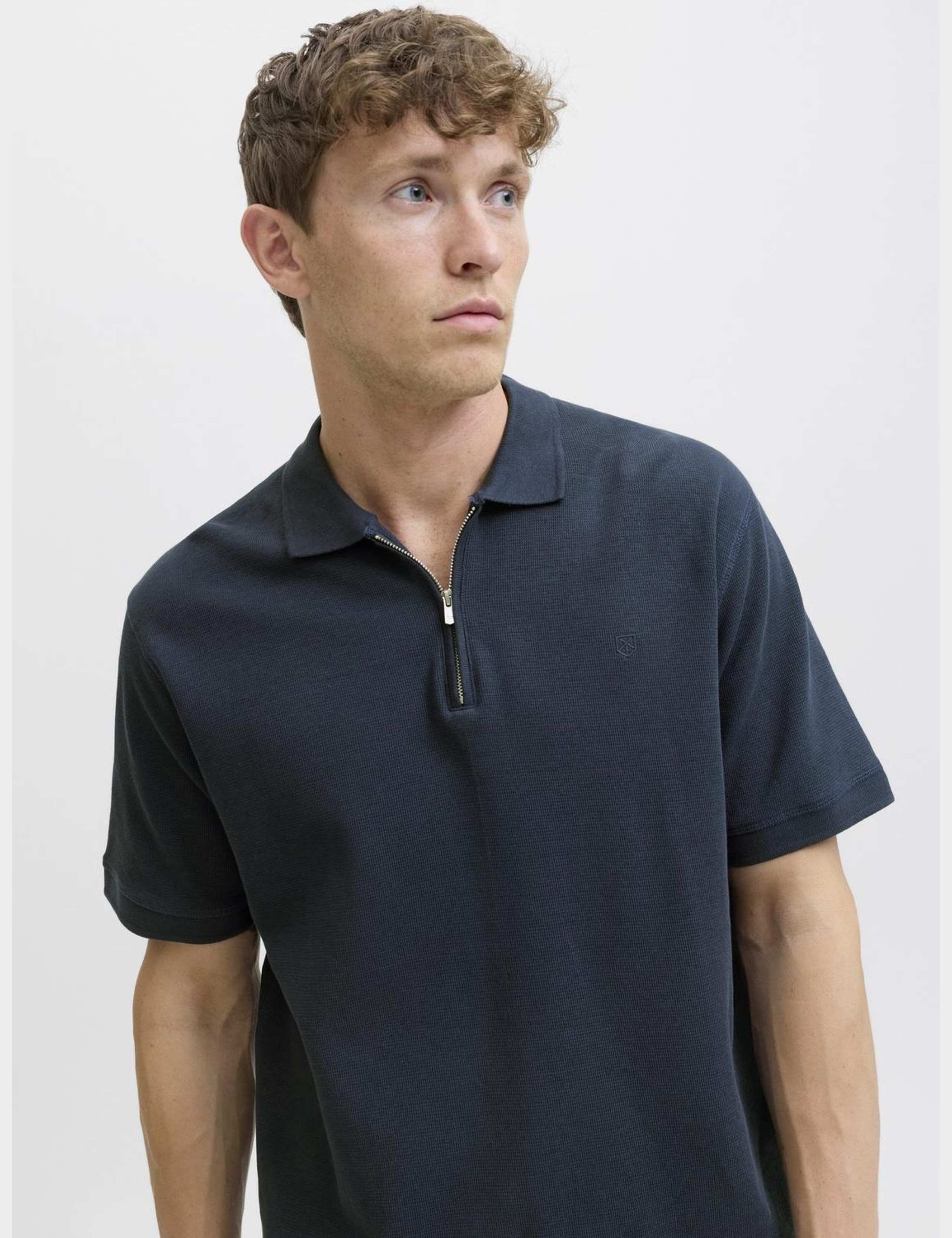 Cotton Rich Half Zip Polo Shirt 5 of 7