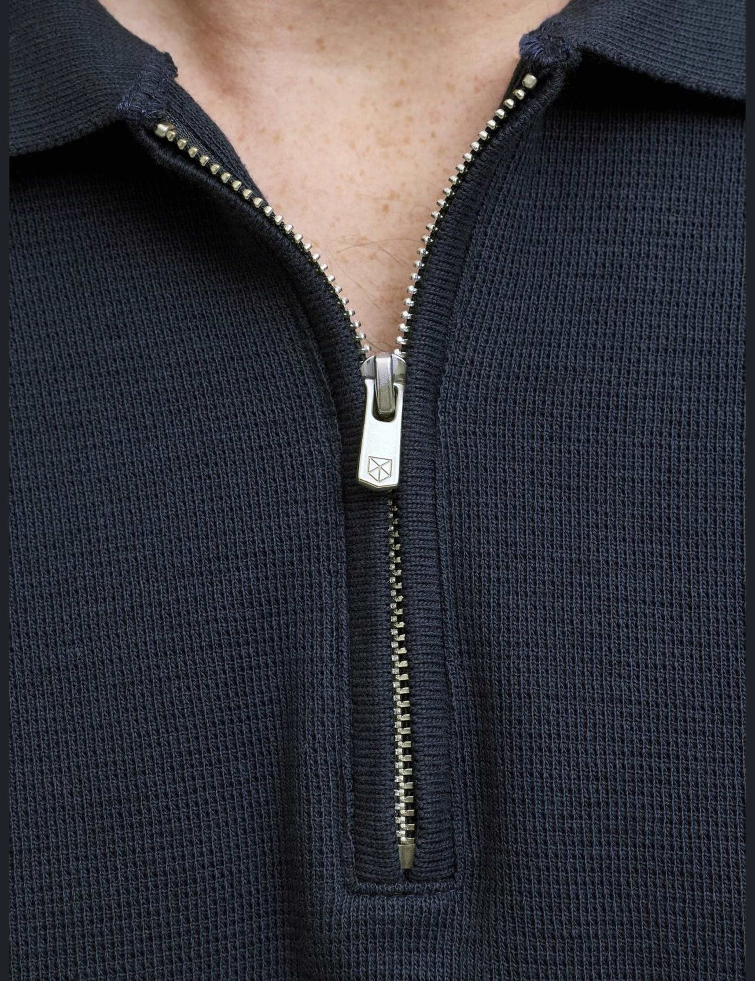 Cotton Rich Half Zip Polo Shirt 6 of 7