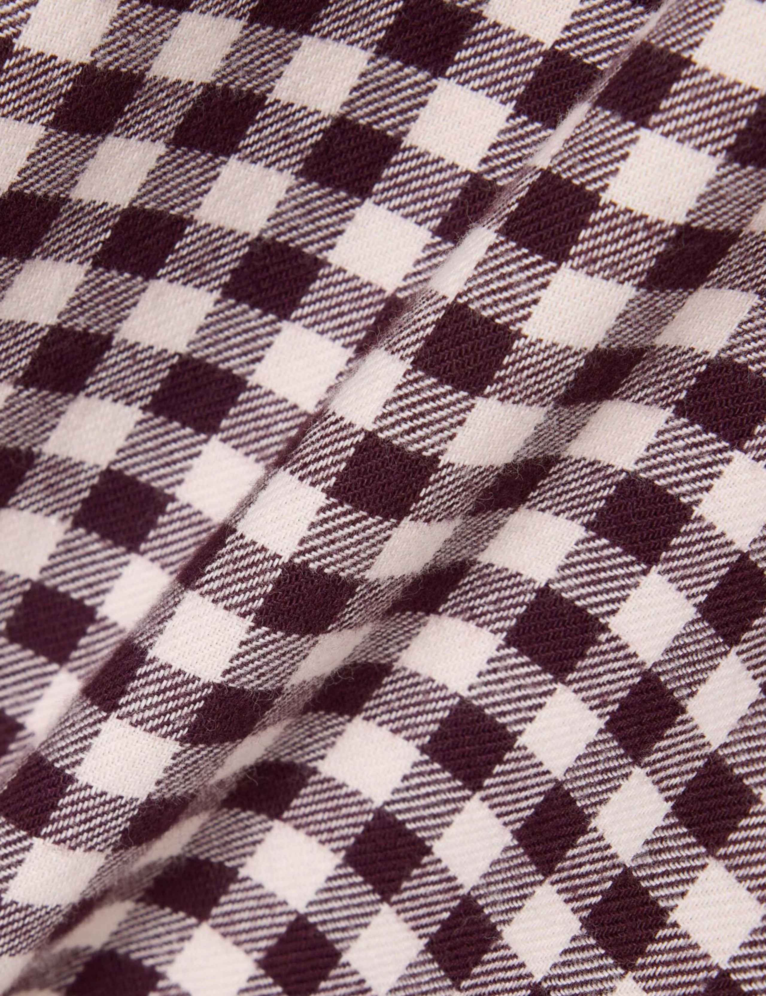 Pure Cotton Checked Flannel Shirt 3 of 4