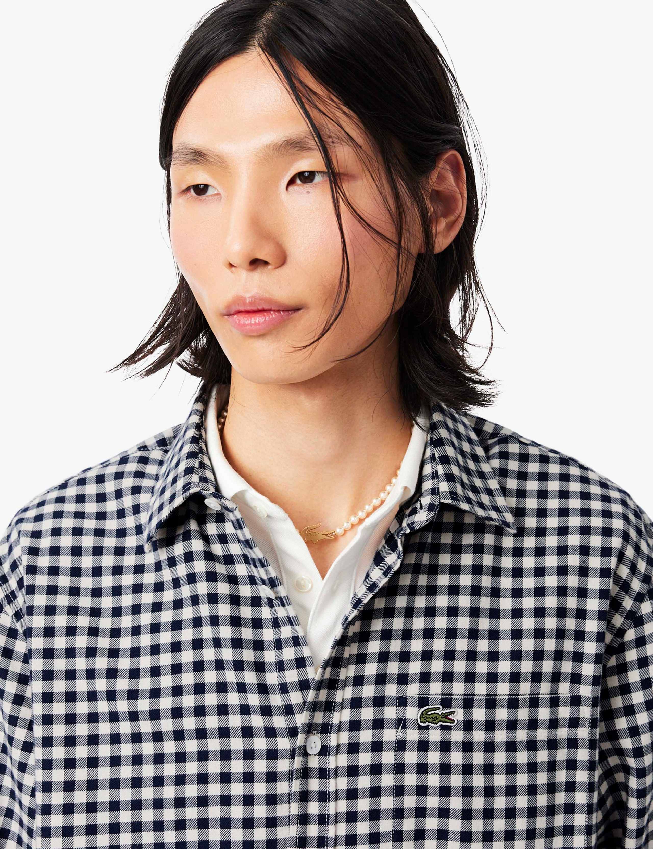 Pure Cotton Checked Flannel Shirt 3 of 6