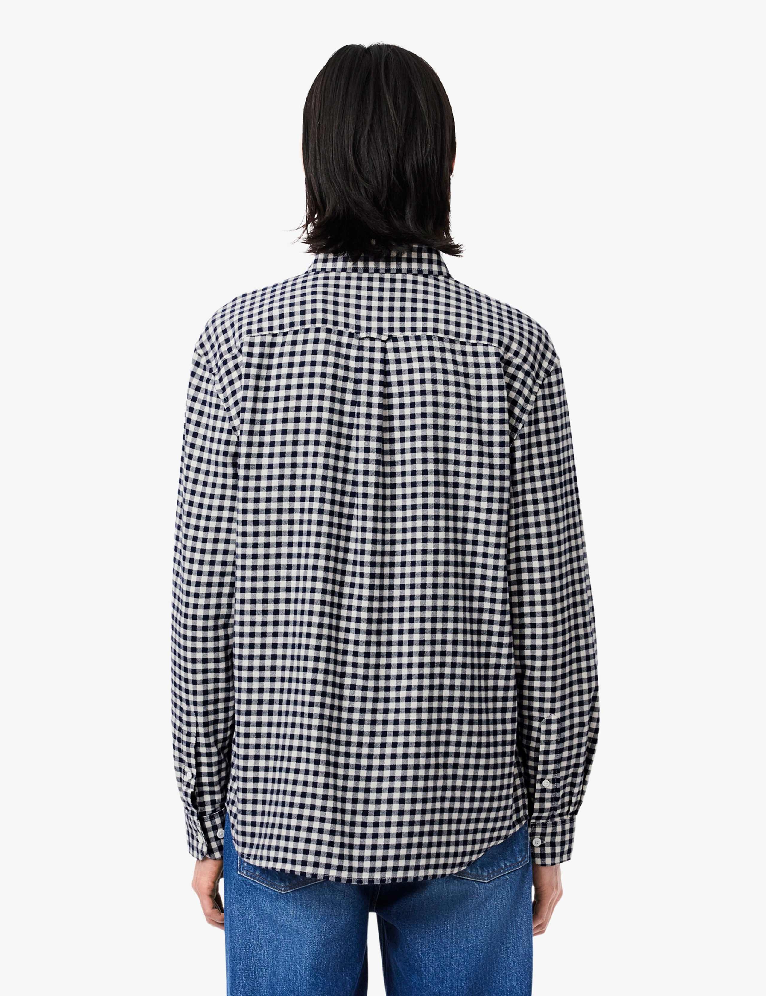 Pure Cotton Checked Flannel Shirt 4 of 6