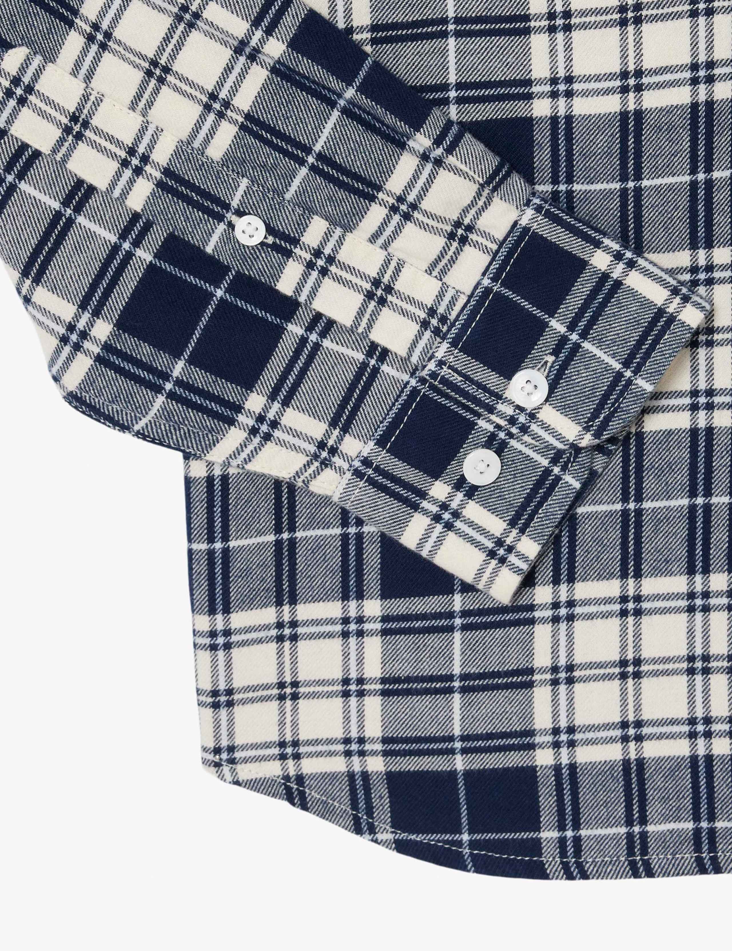 Regular Fit Pure Cotton Flannel Shirt 3 of 4