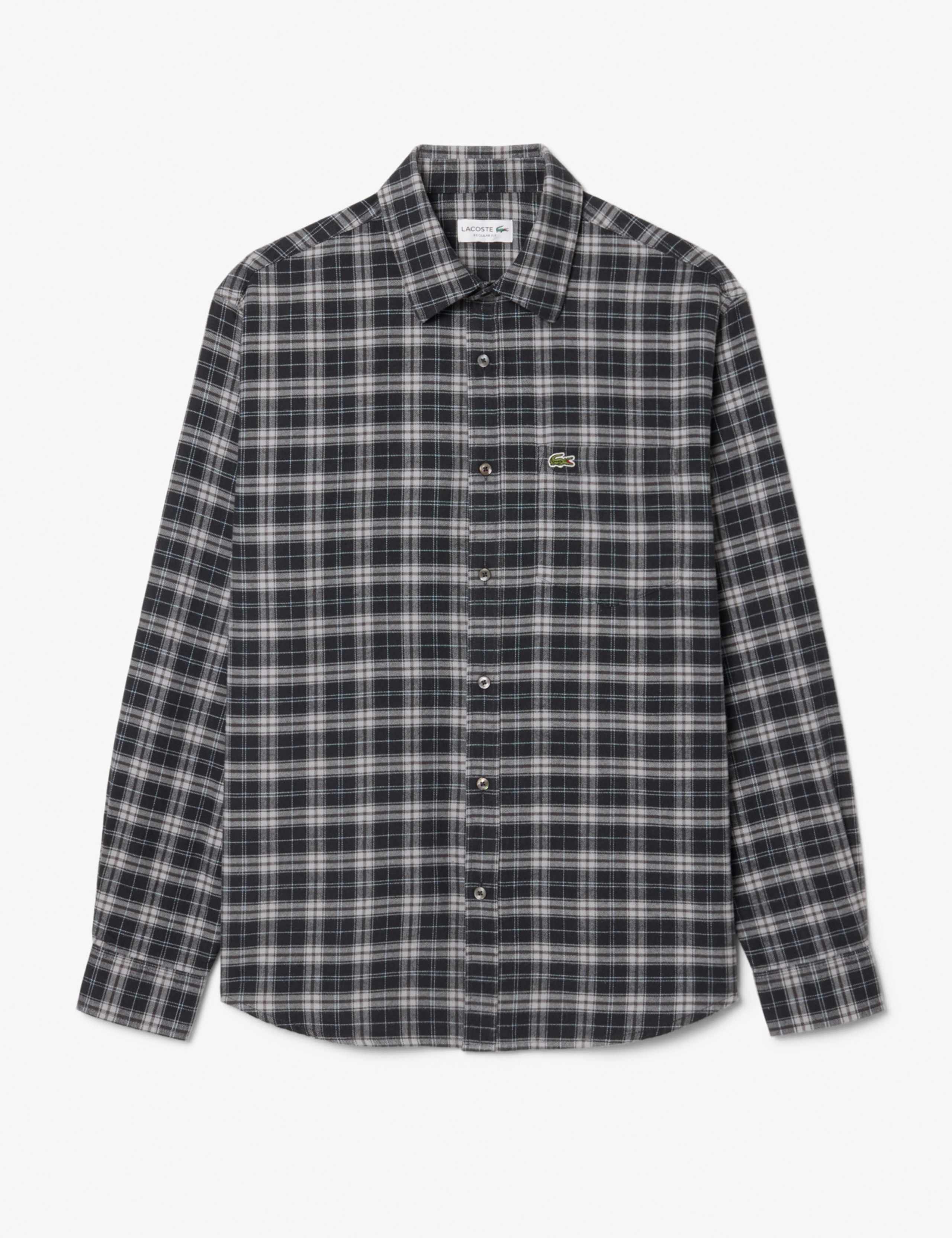 Regular Fit Pure Cotton Plaid Flannel Shirt 1 of 4