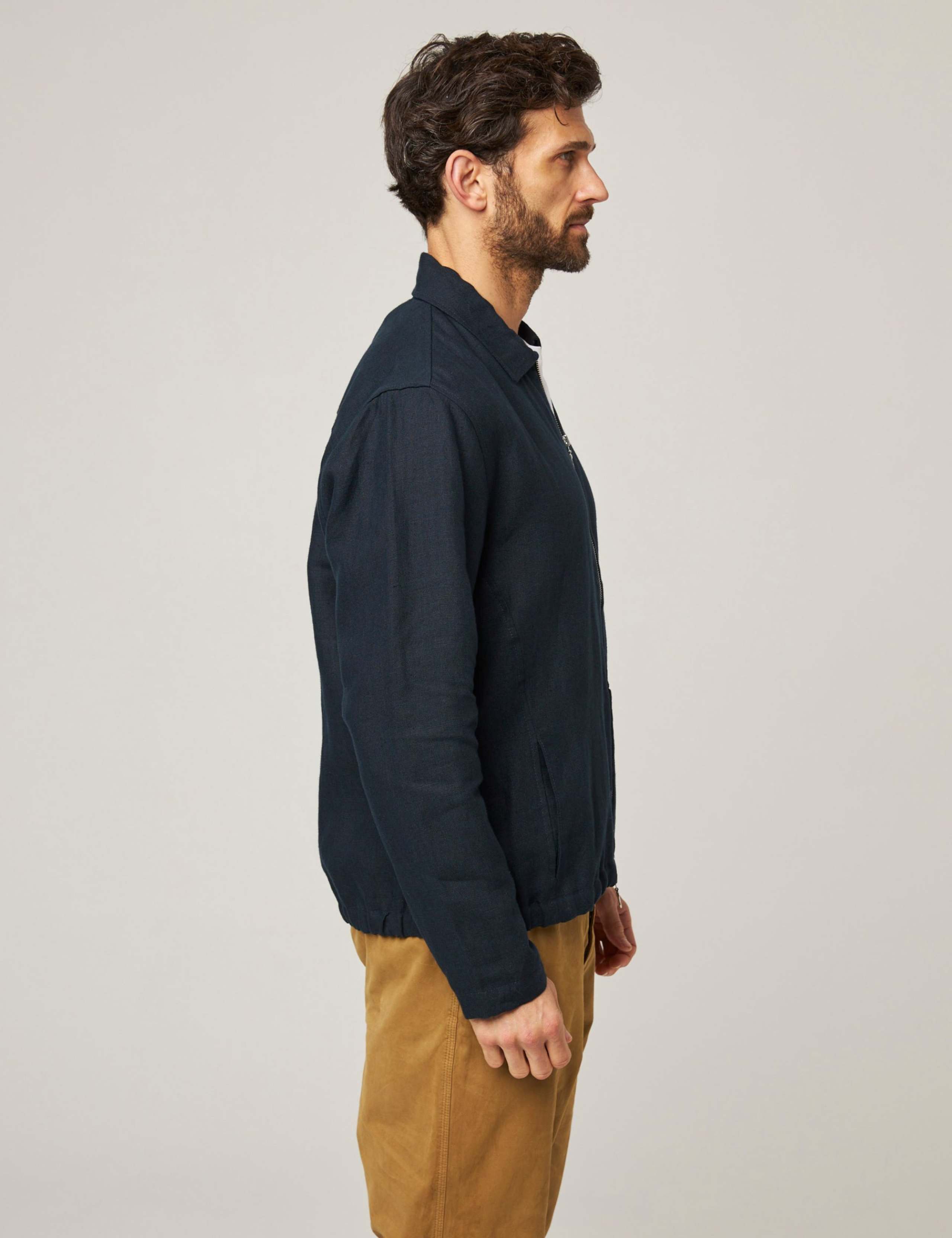 Pure Linen Bomber Jacket 5 of 7