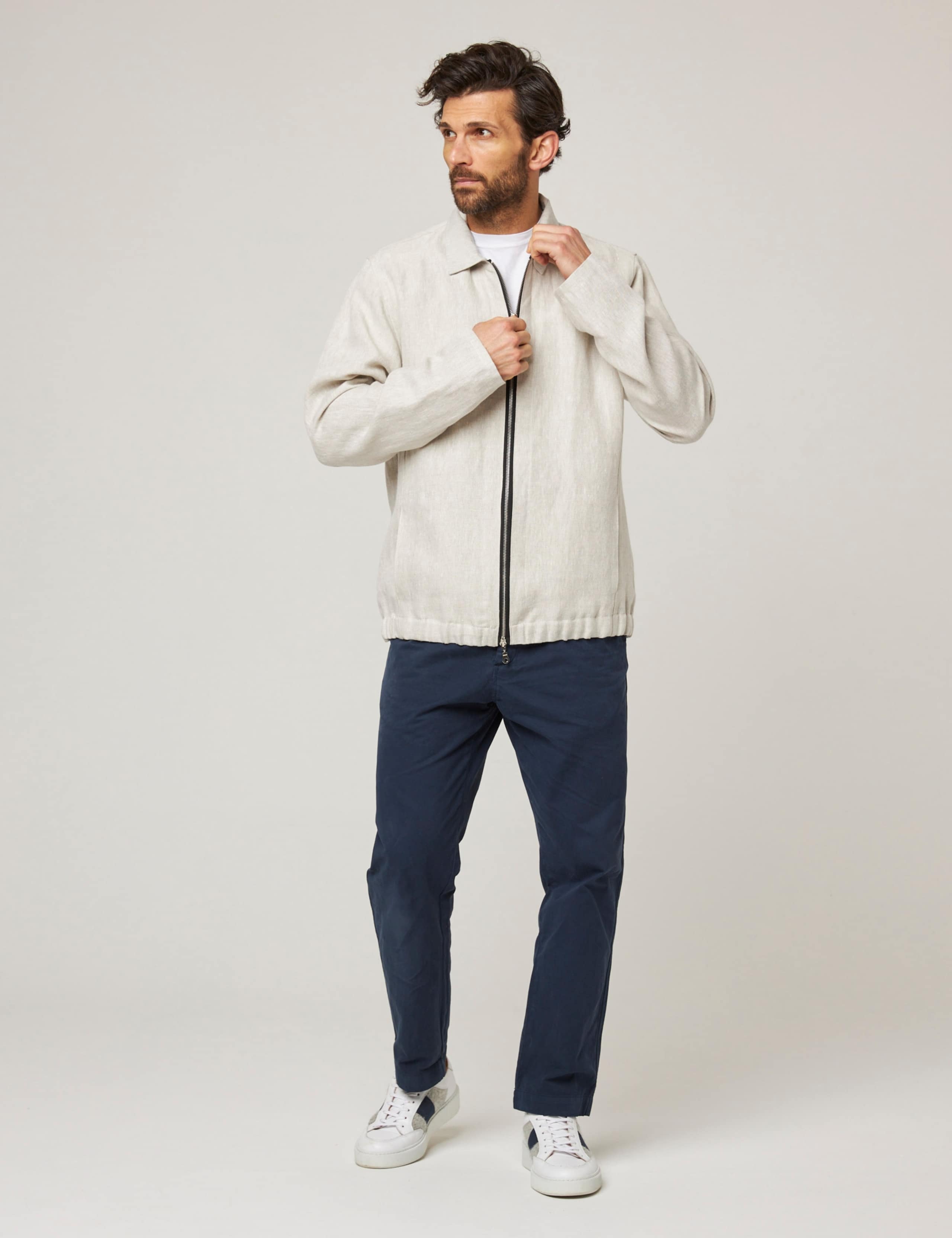 Pure Linen Bomber Jacket 3 of 6