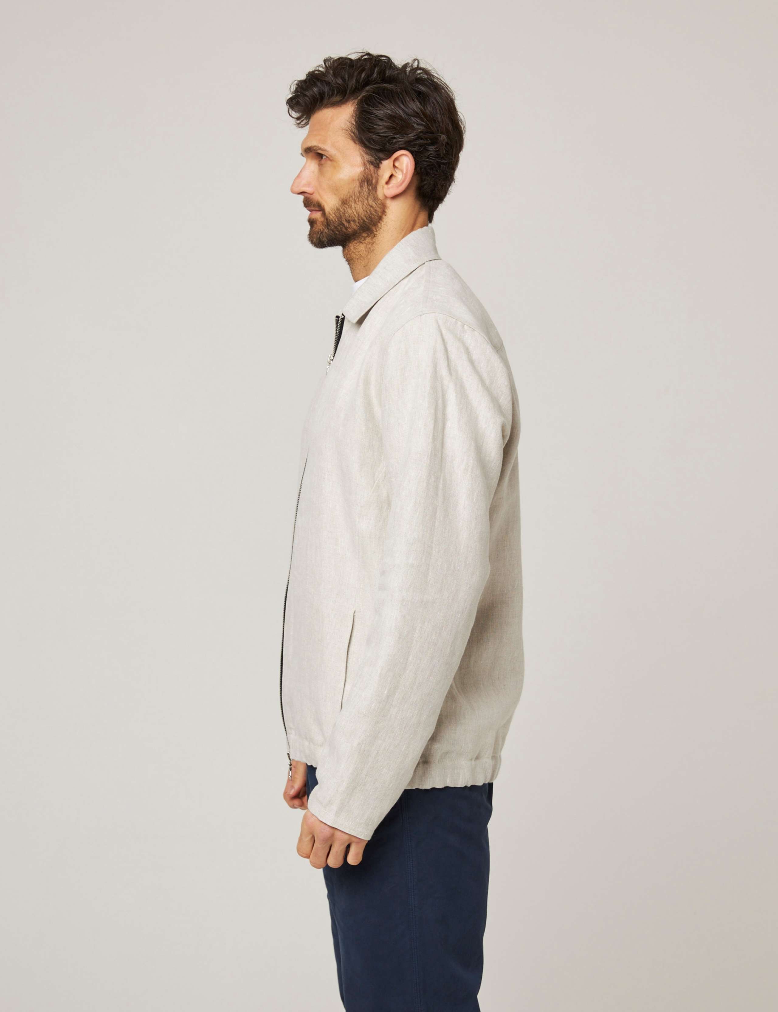 Pure Linen Bomber Jacket 5 of 6