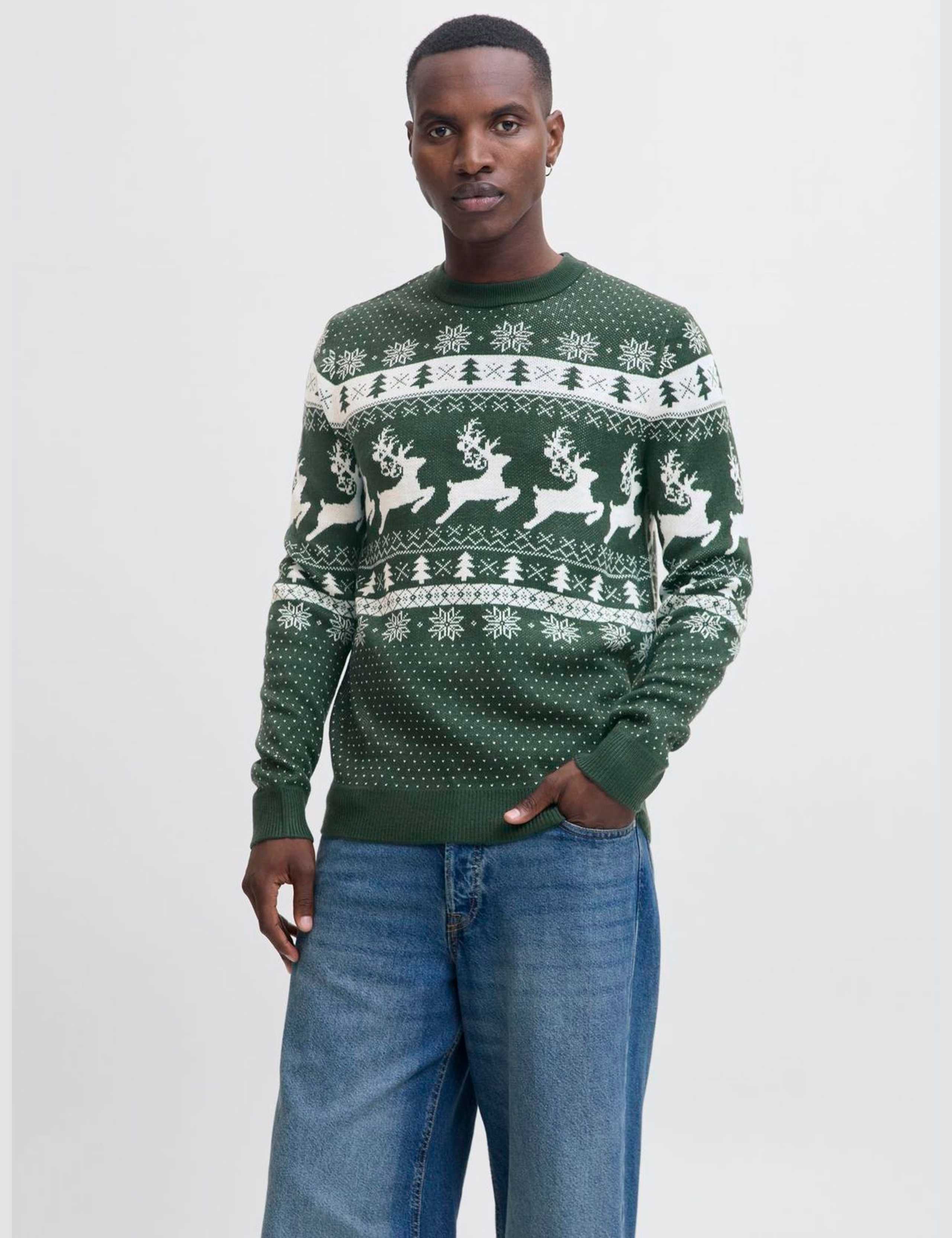 Christmas Fair Isle Crew Neck Jumper 1 of 5