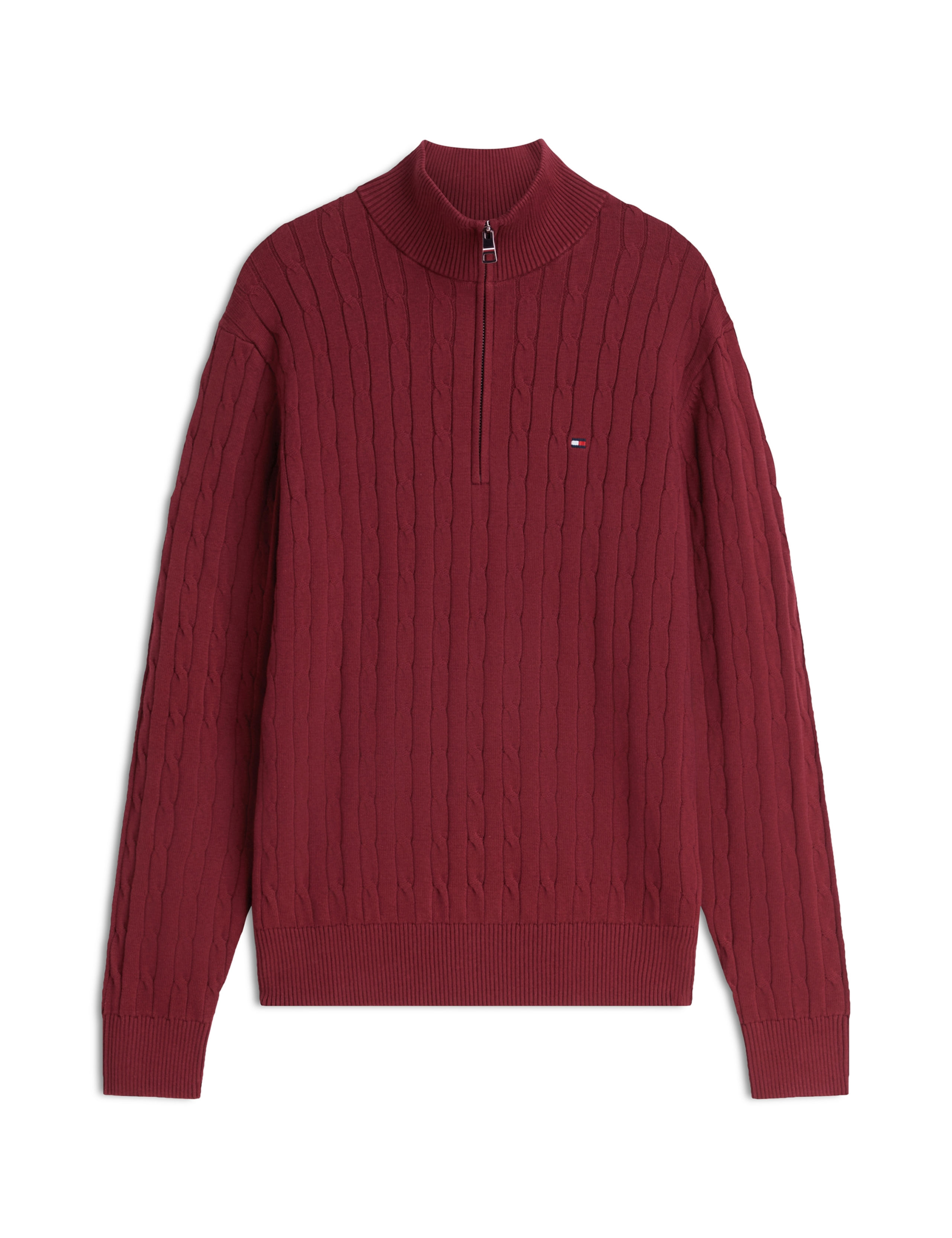 Classic Pure Cotton Half Zip Jumper 2 of 5
