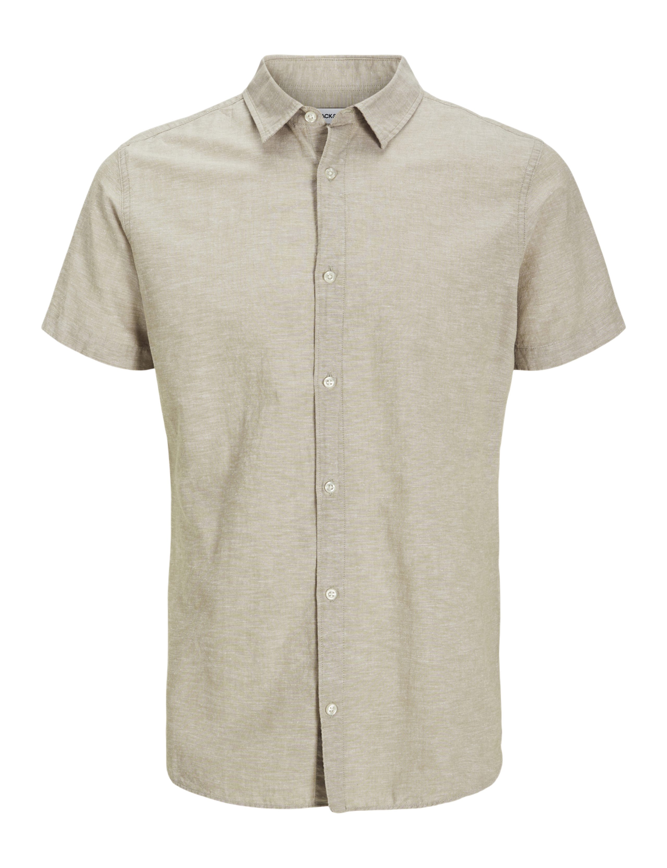 Slim Fit Linen Blend Oxford Shirt 4 of 8
