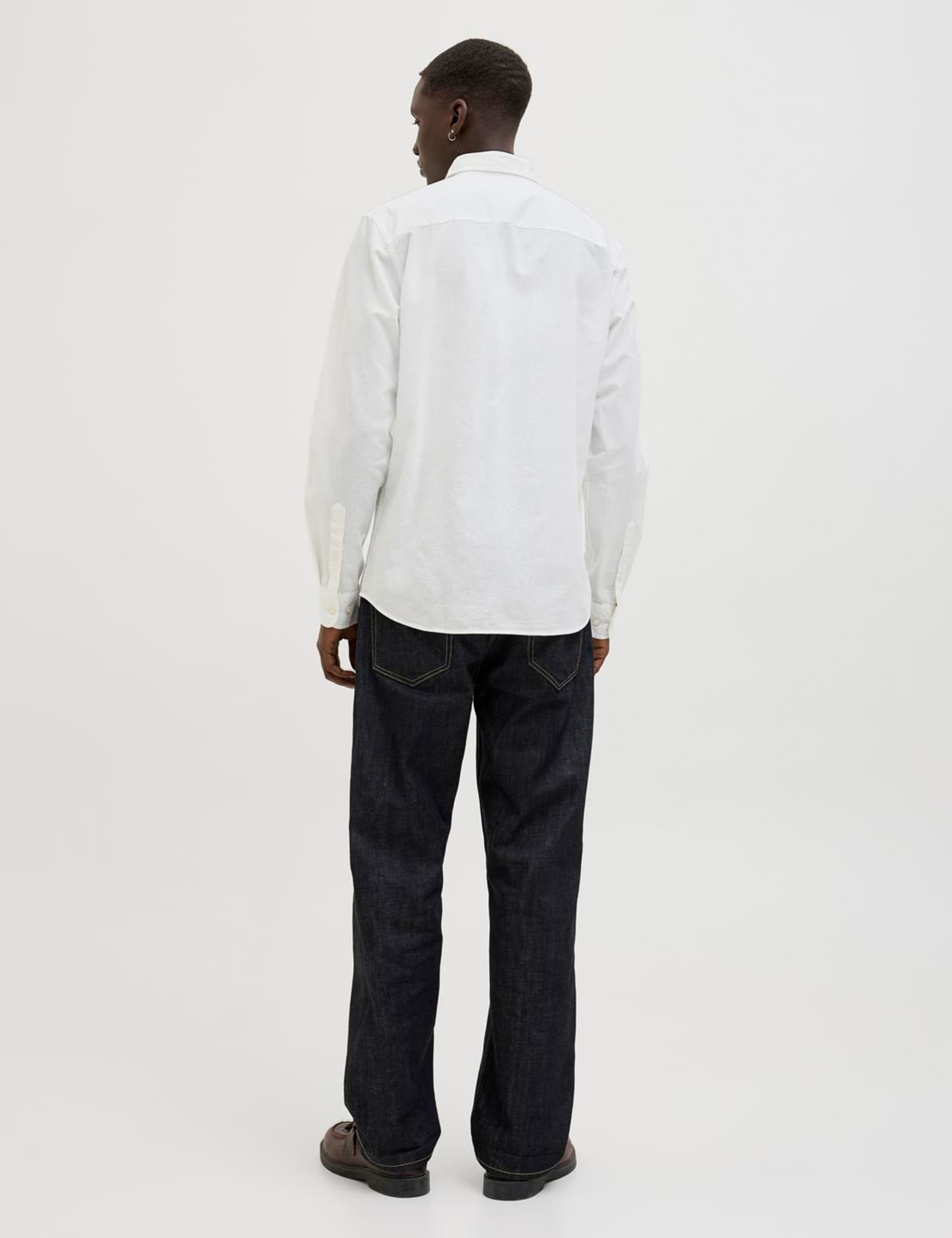 2pk Slim Fit Oxford Shirt with Linen 6 of 7