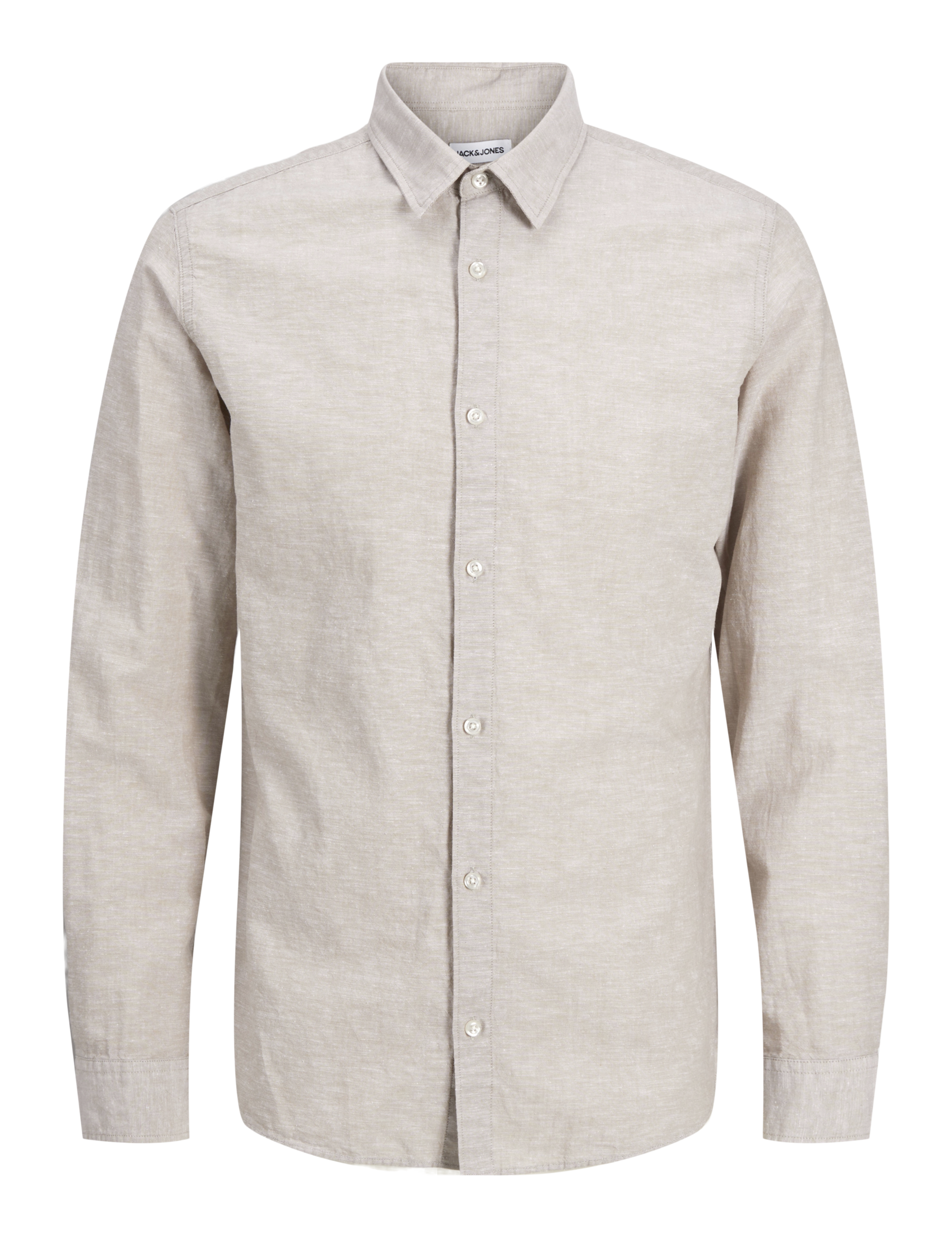 Slim Fit Cotton Rich Oxford Shirt with Linen 5 of 9