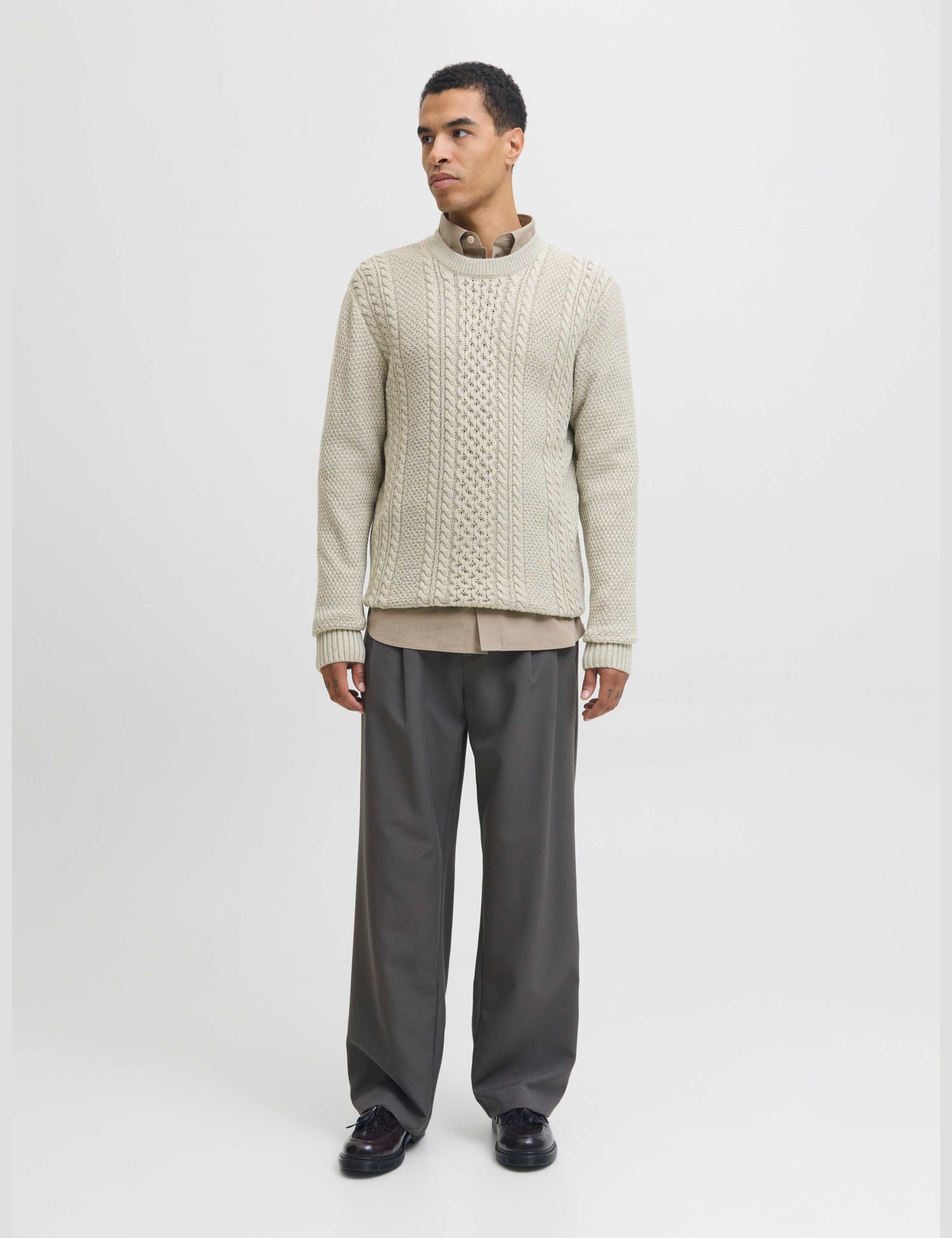 Cable Knit Crew Neck Jumper 2 of 6