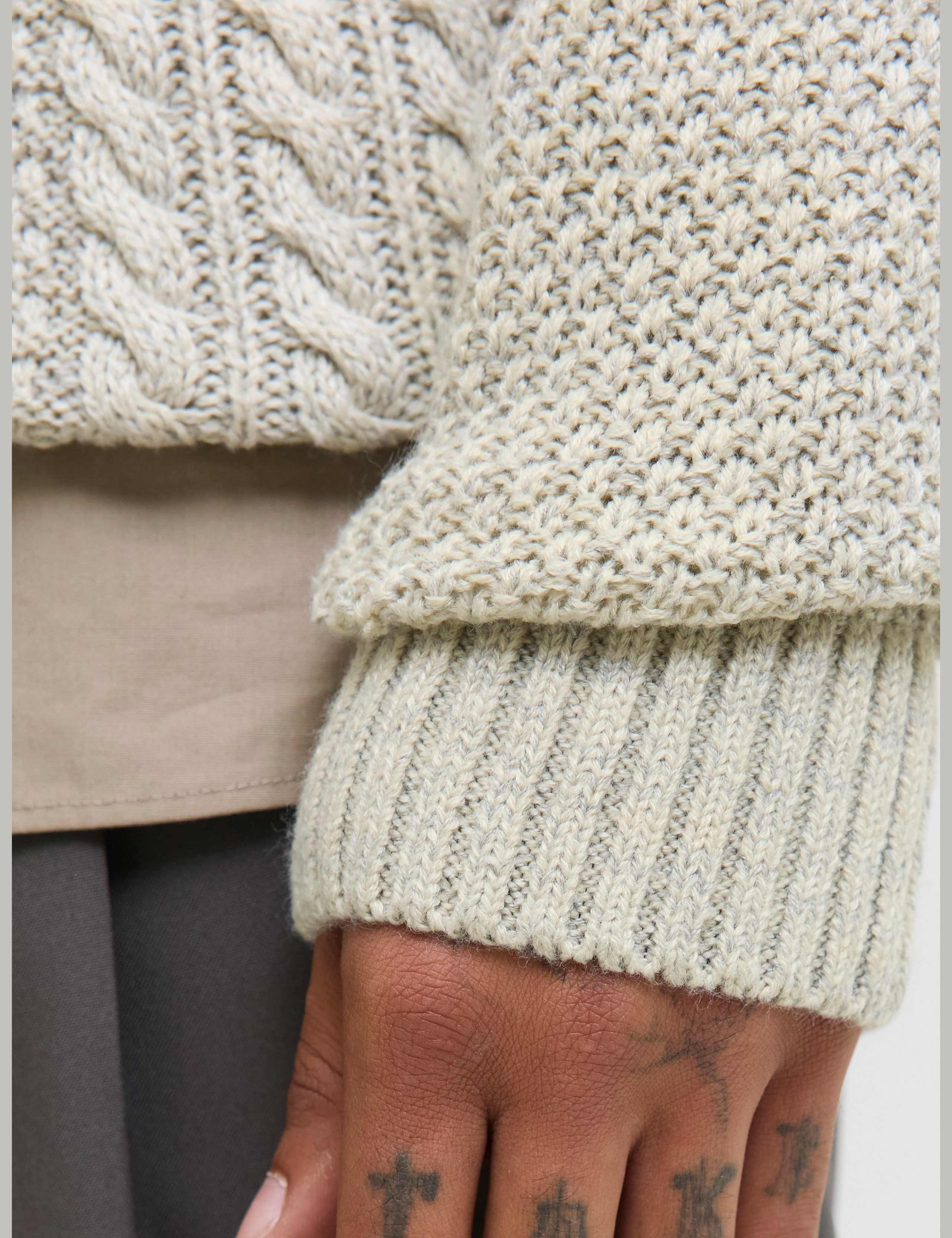 Cable Knit Crew Neck Jumper 6 of 6