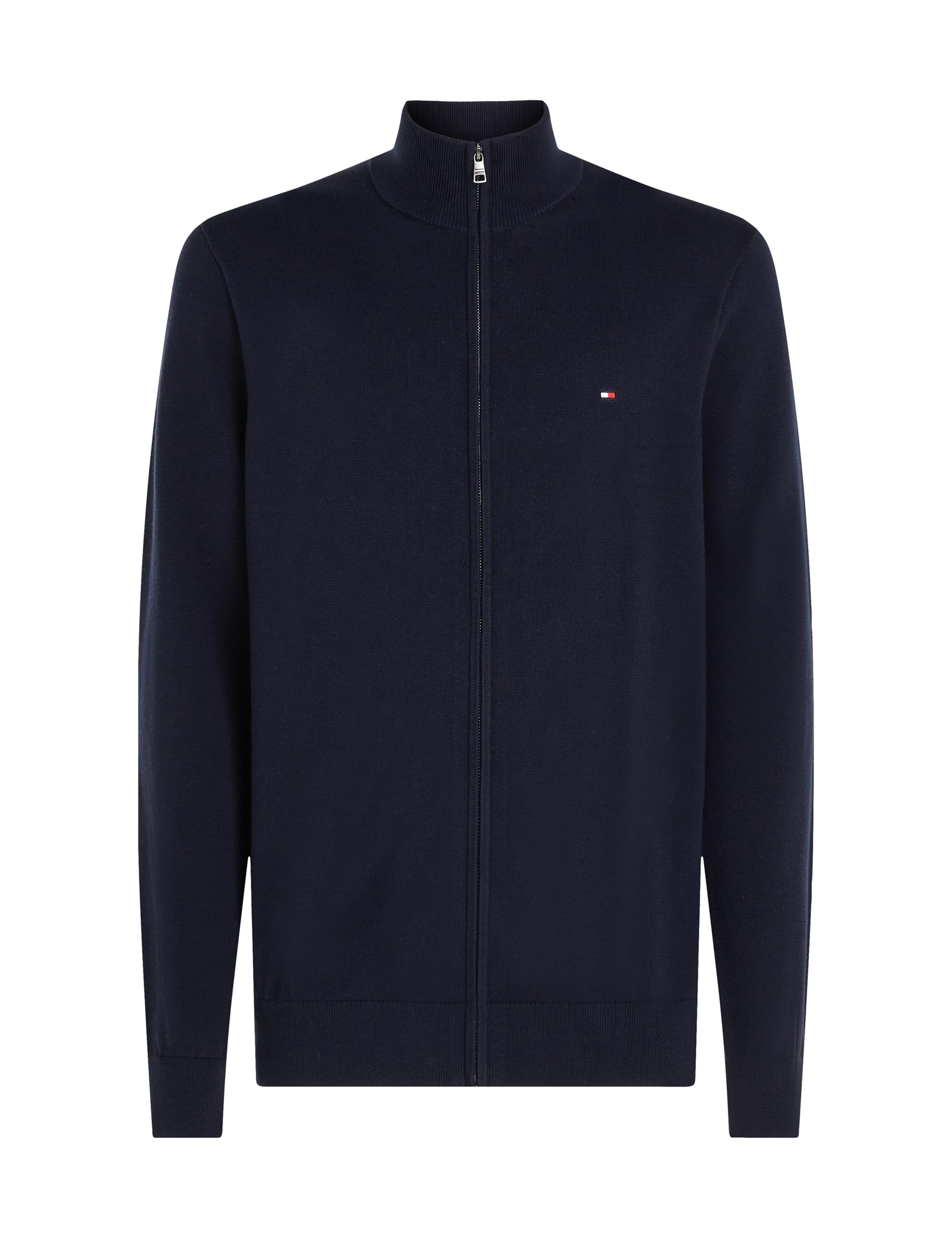 Pure Cotton Zip Up Funnel Neck Cardigan 2 of 7