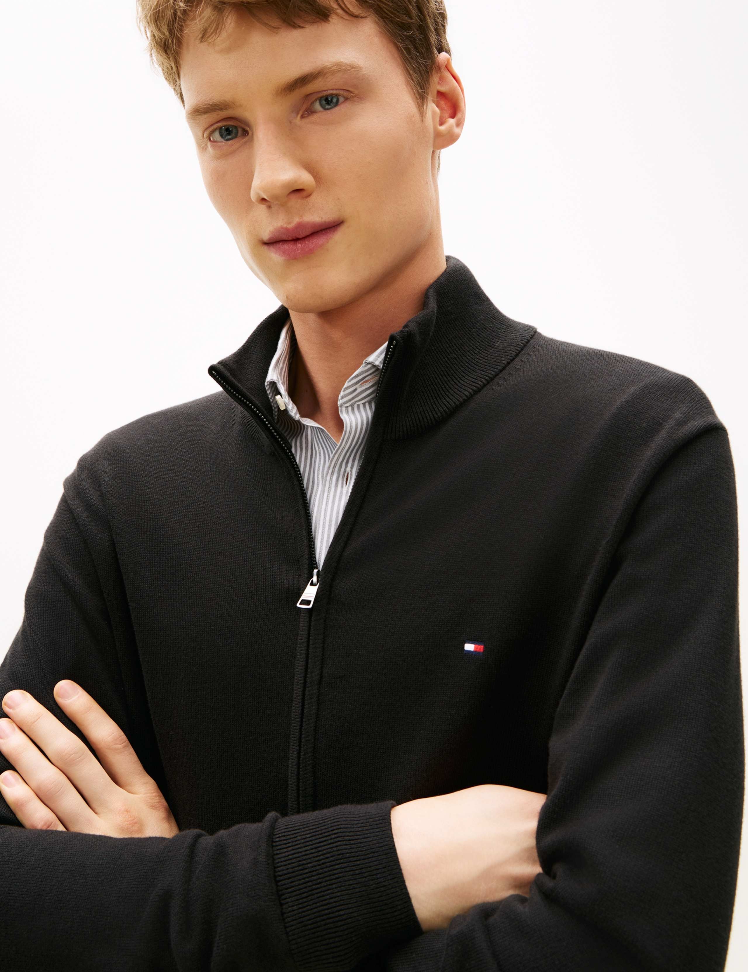 Pure Cotton Zip Up Funnel Neck Cardigan 4 of 6