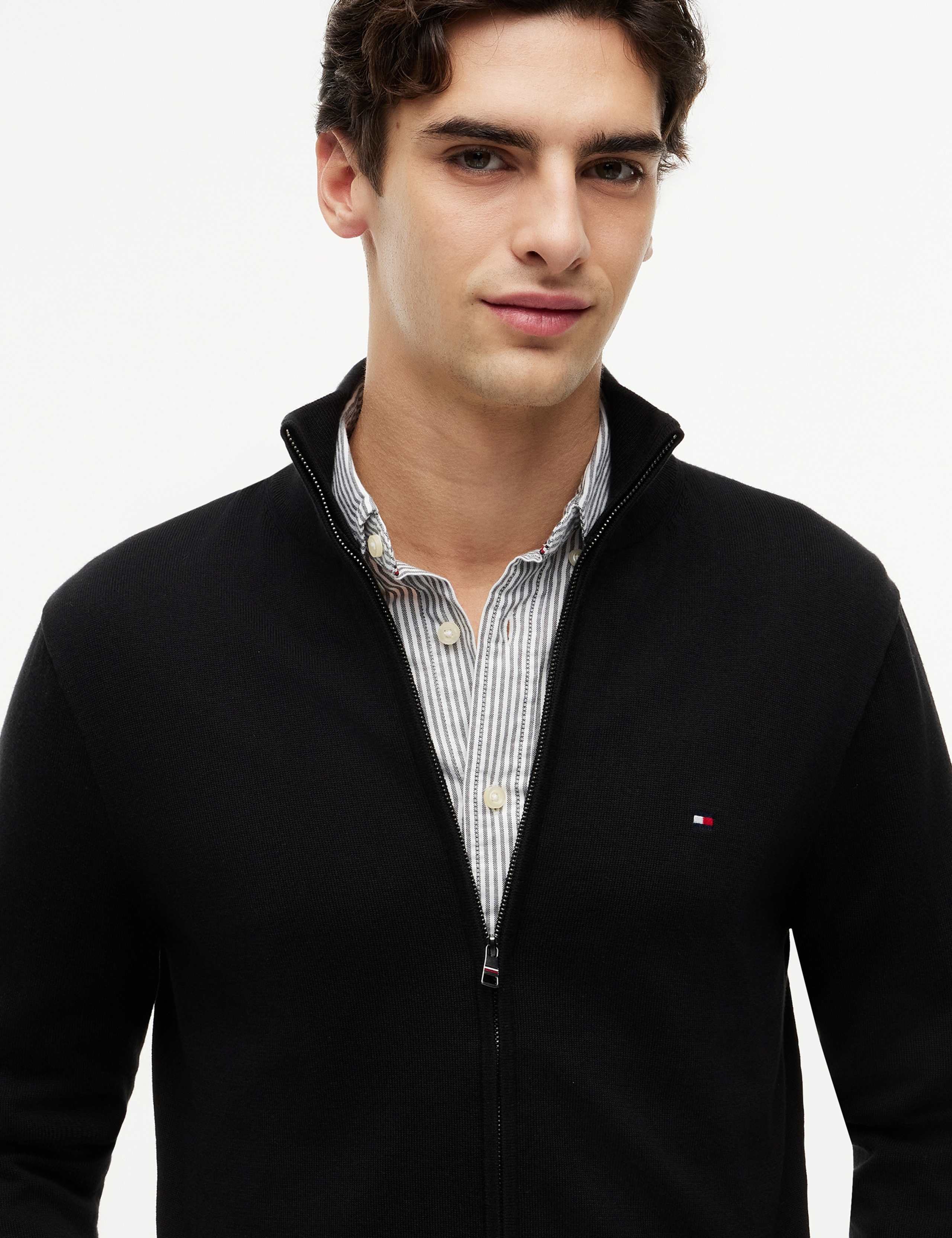 Pure Cotton Zip Up Funnel Neck Cardigan 5 of 6