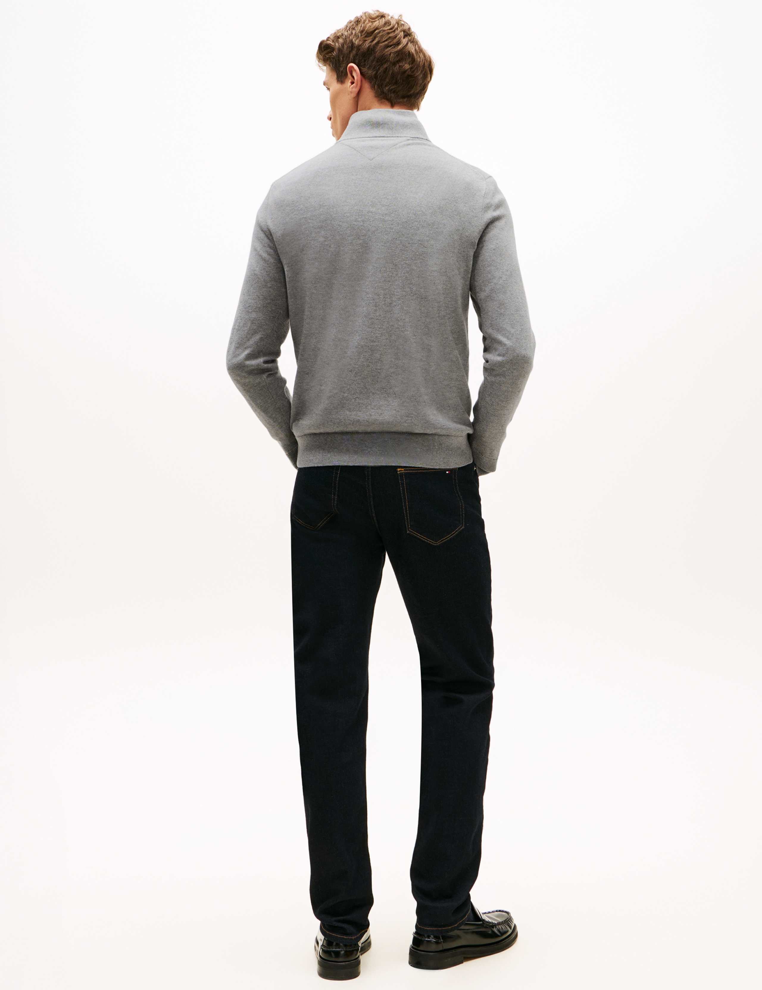 Pure Cotton Half Zip Jumper 4 of 7