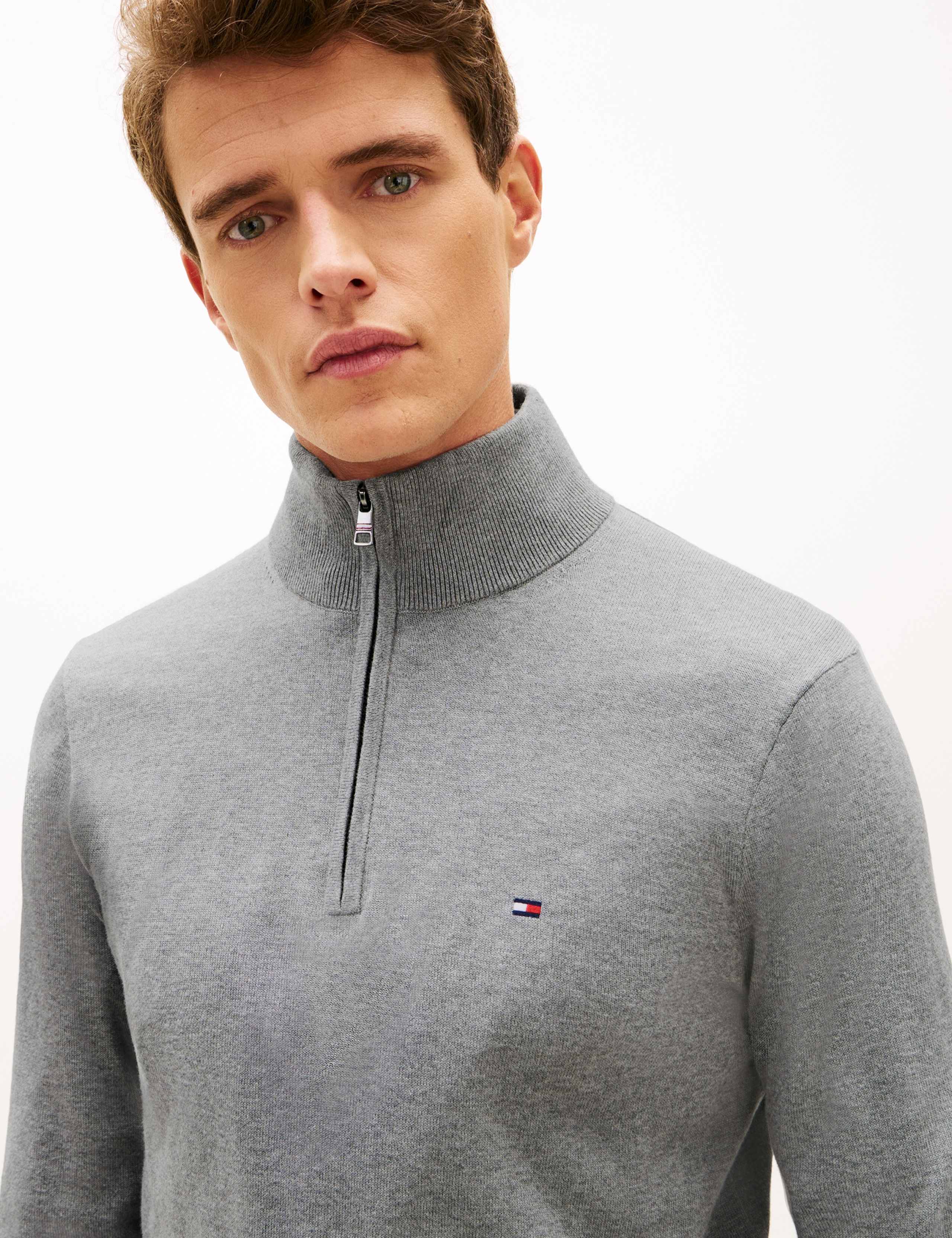 Pure Cotton Half Zip Jumper 5 of 7