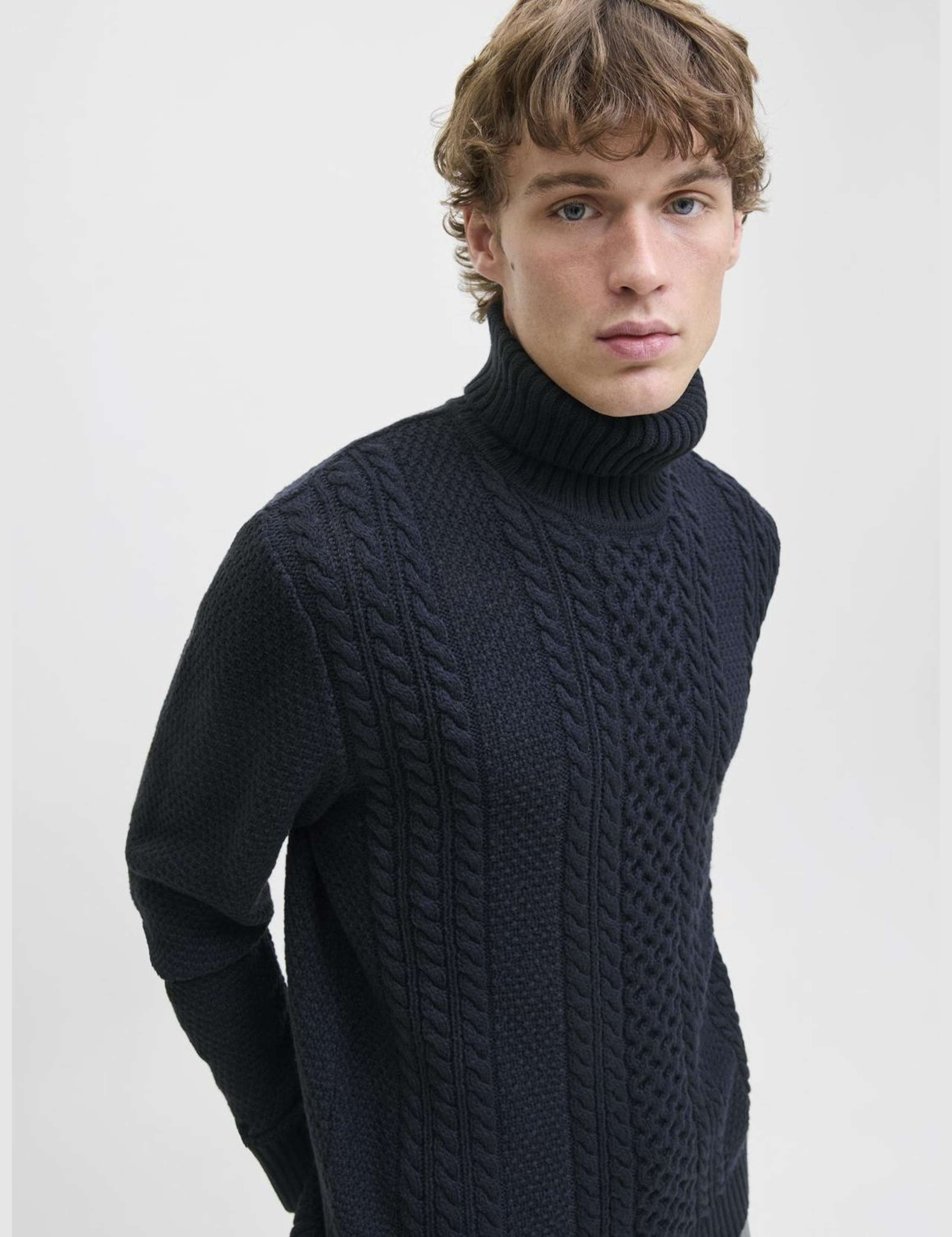 Cable Knit Roll Neck Jumper 4 of 5