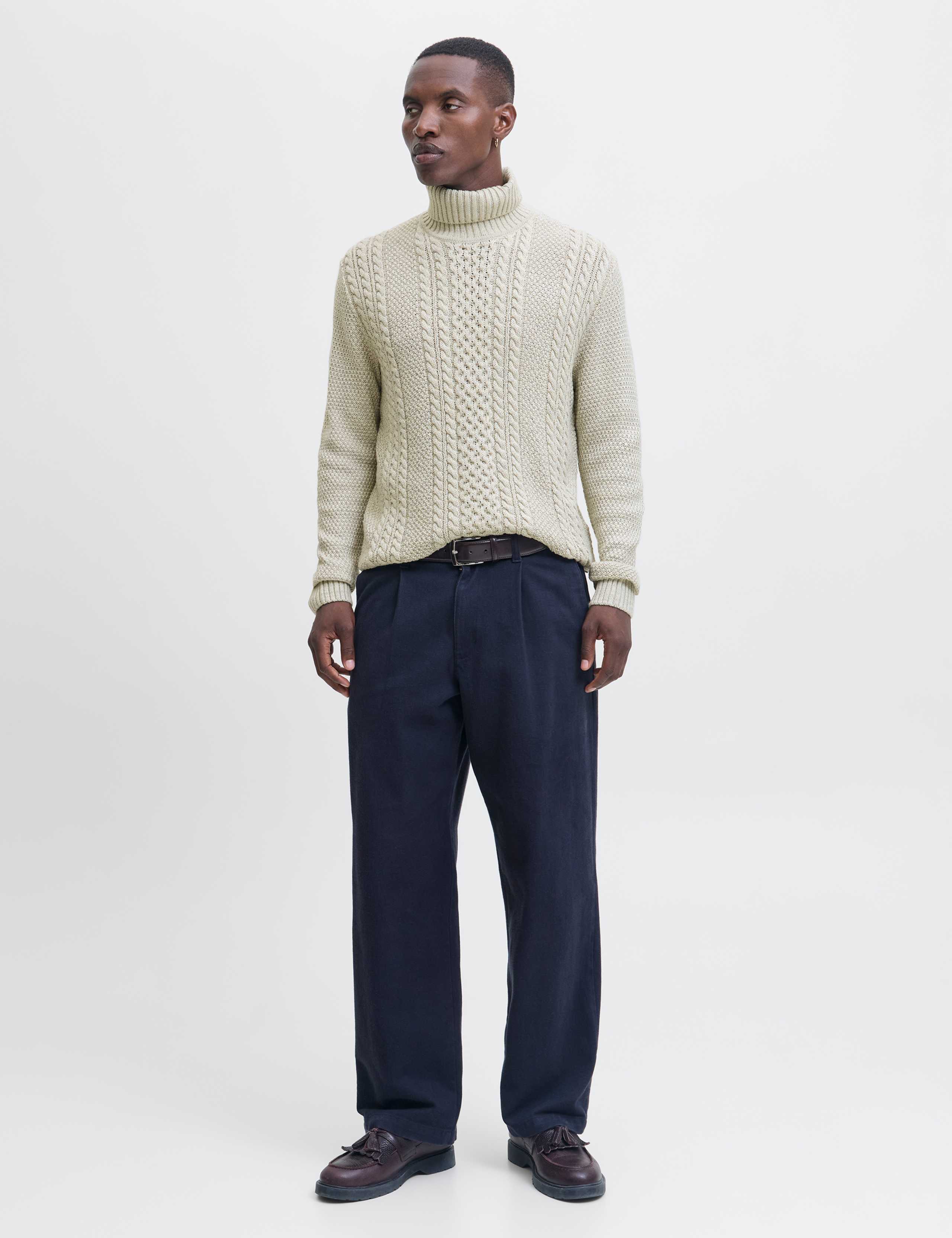 Cable Knit Roll Neck Jumper 3 of 7