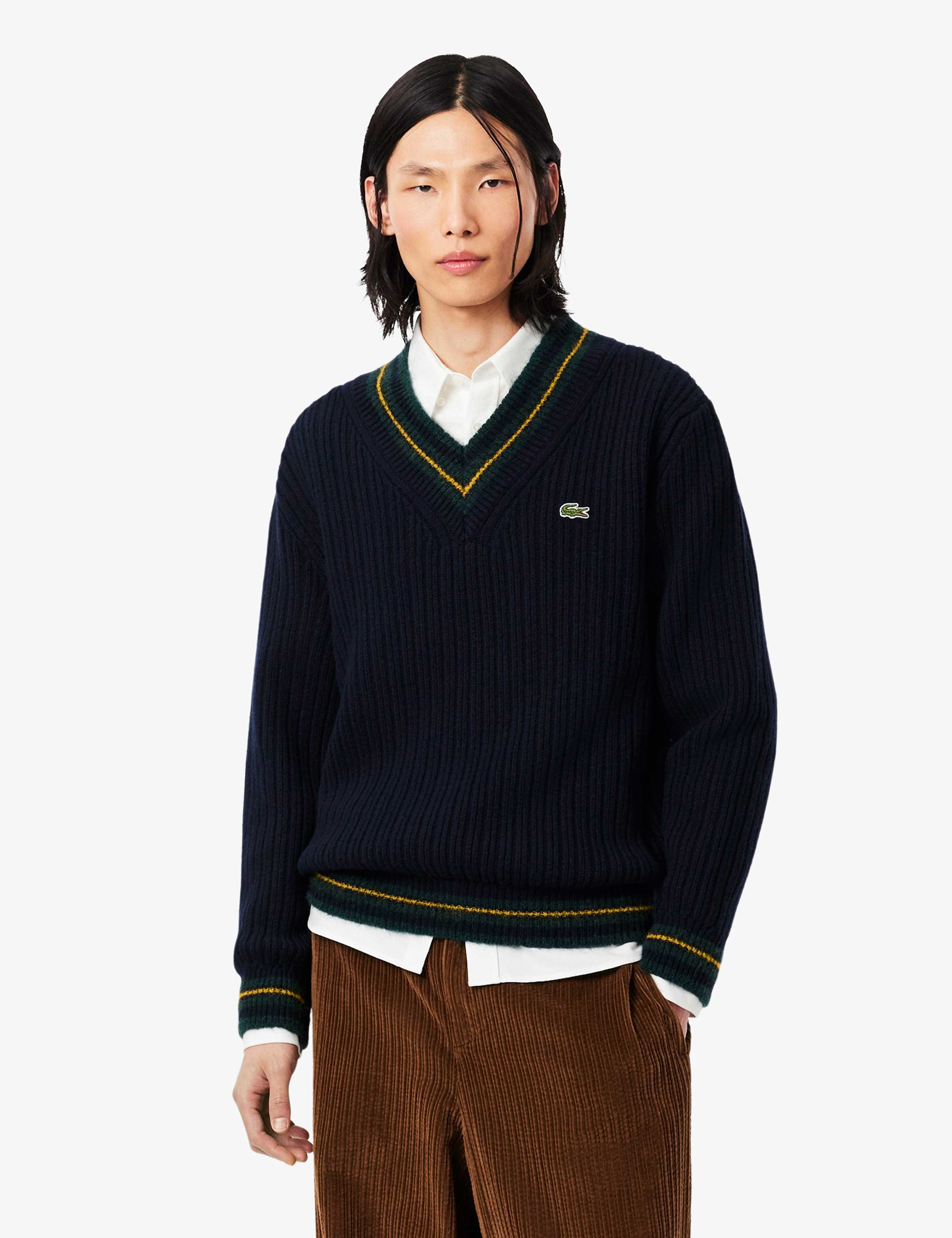 Pure Wool V-Neck Jumper 1 of 7