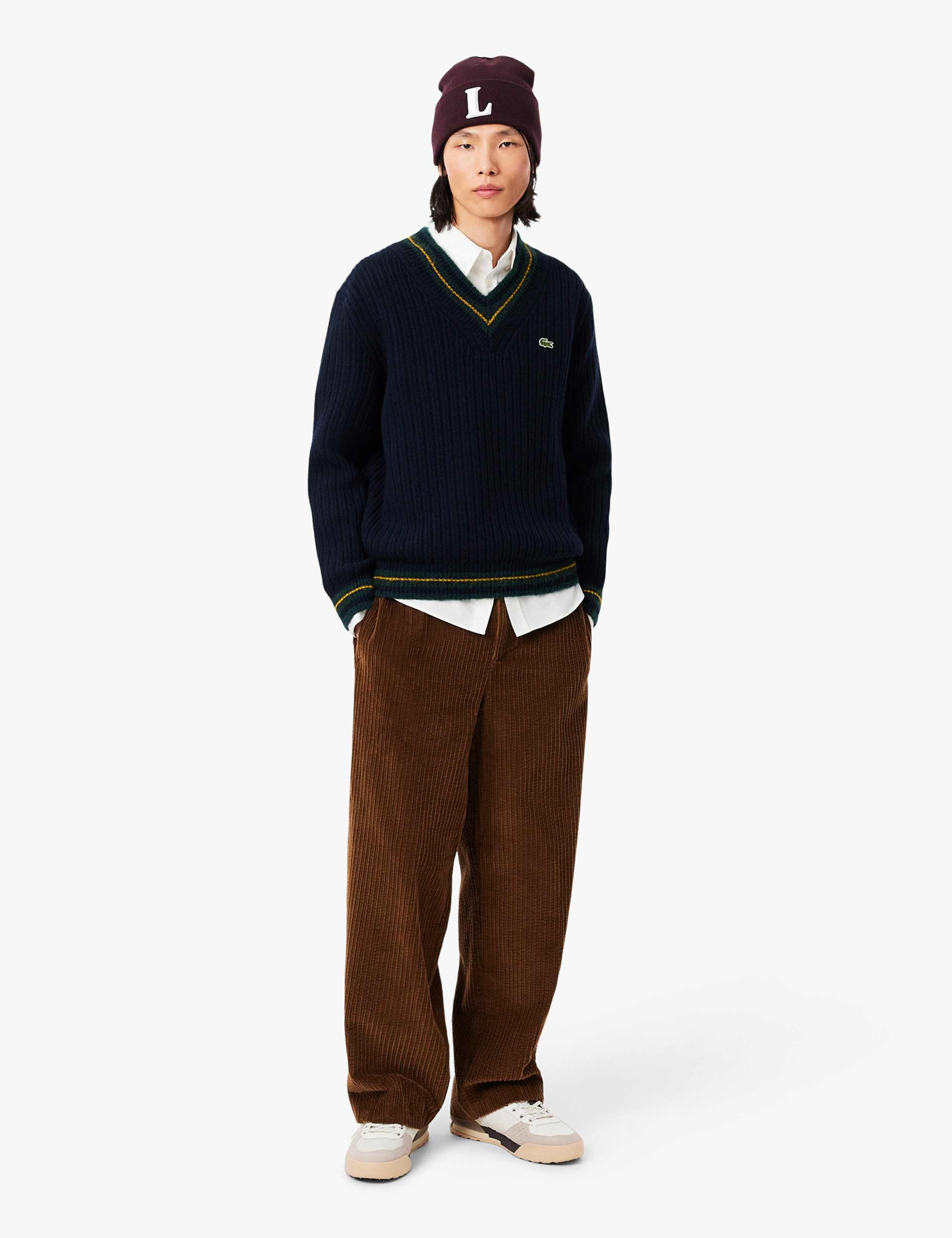 Pure Wool V-Neck Jumper 3 of 7